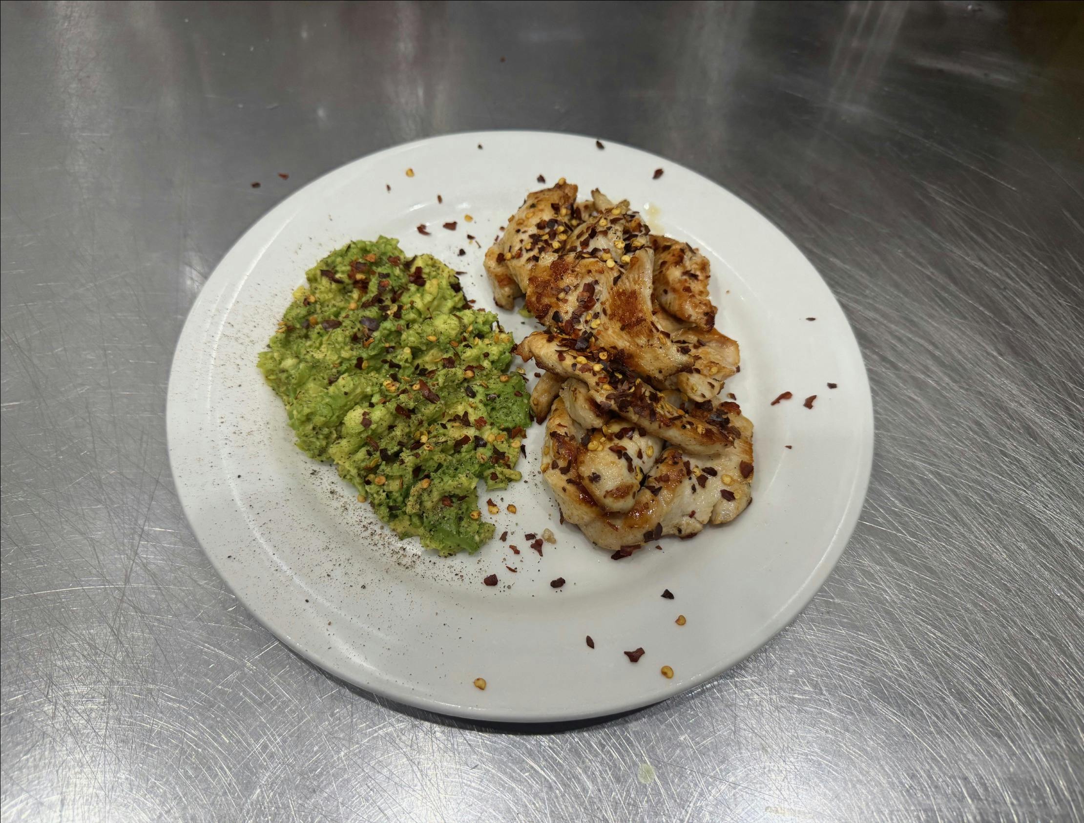 Chilli Chicken & Avocado at Vode Cafe