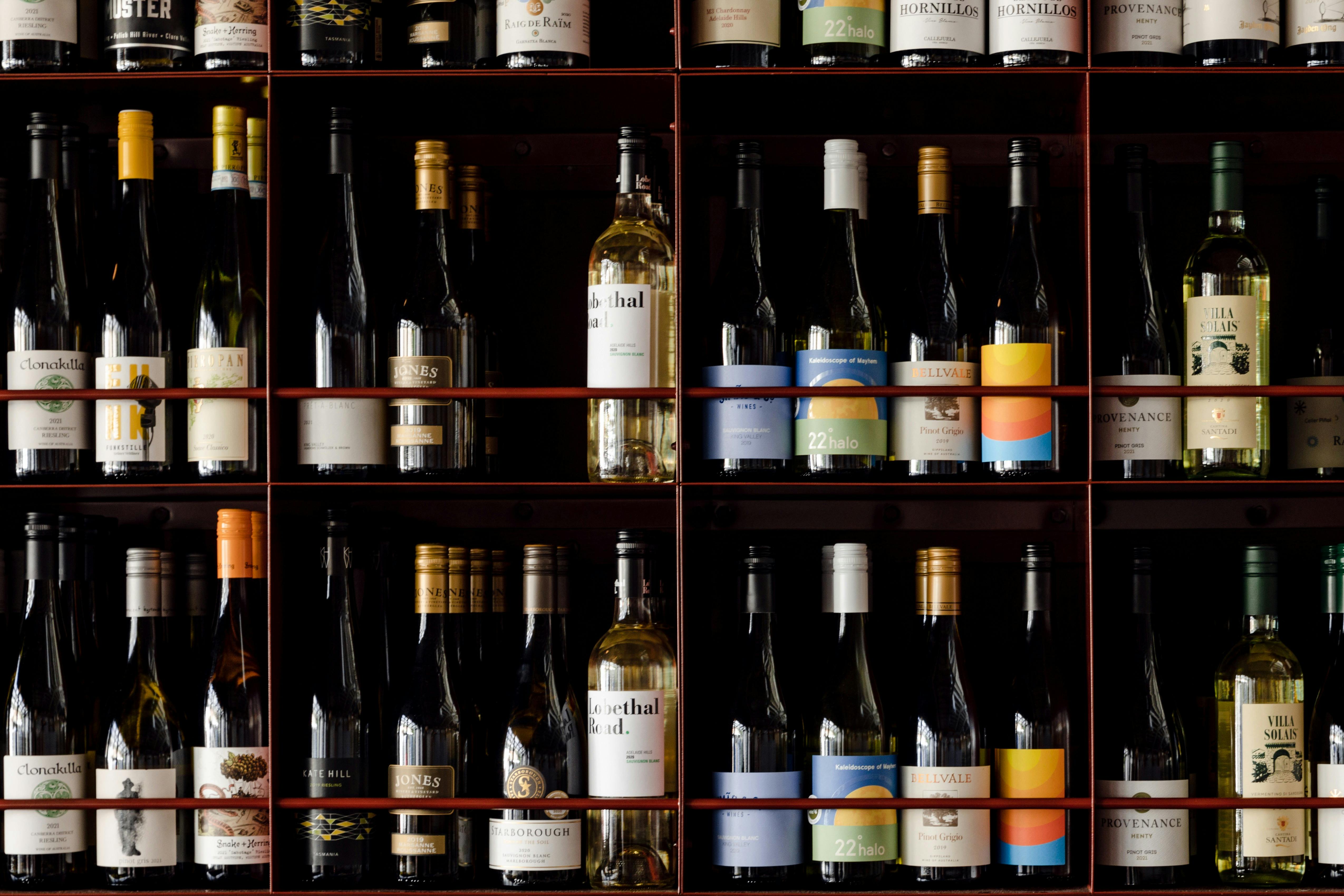 A selection of wines