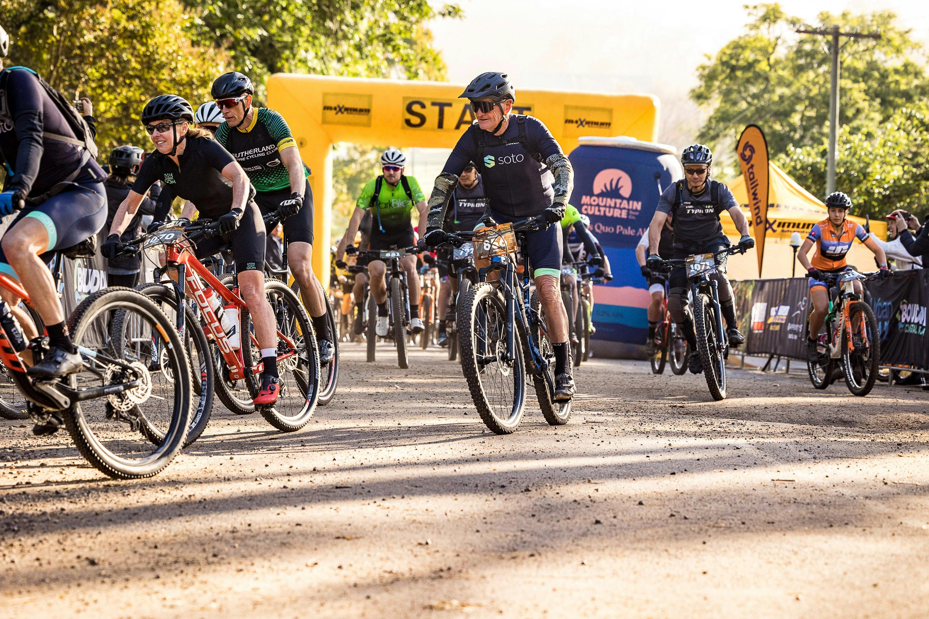 Convict 100 riders cross the start line!