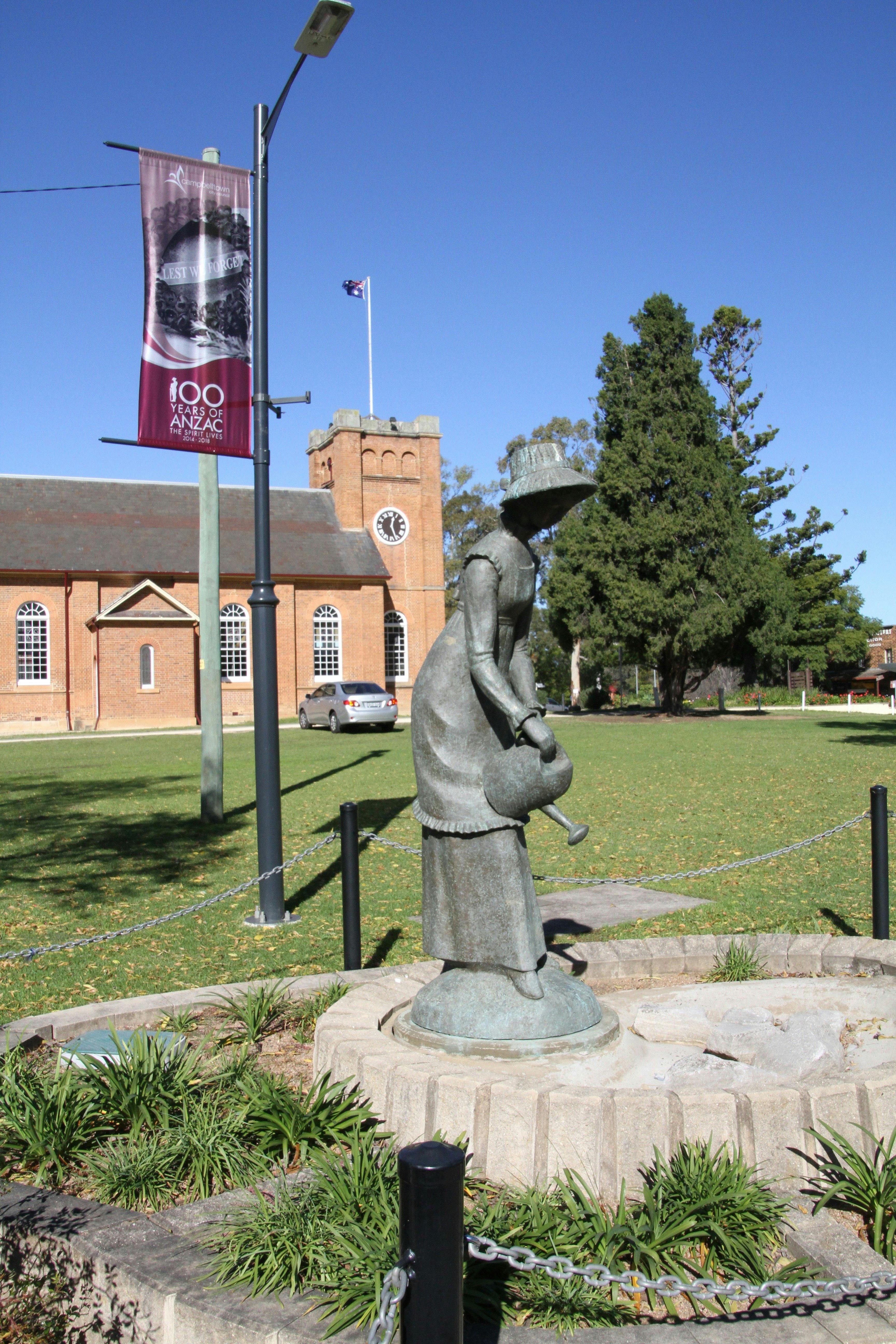 Elizabeth Macquarie Statue Mawson Park Campbelltown