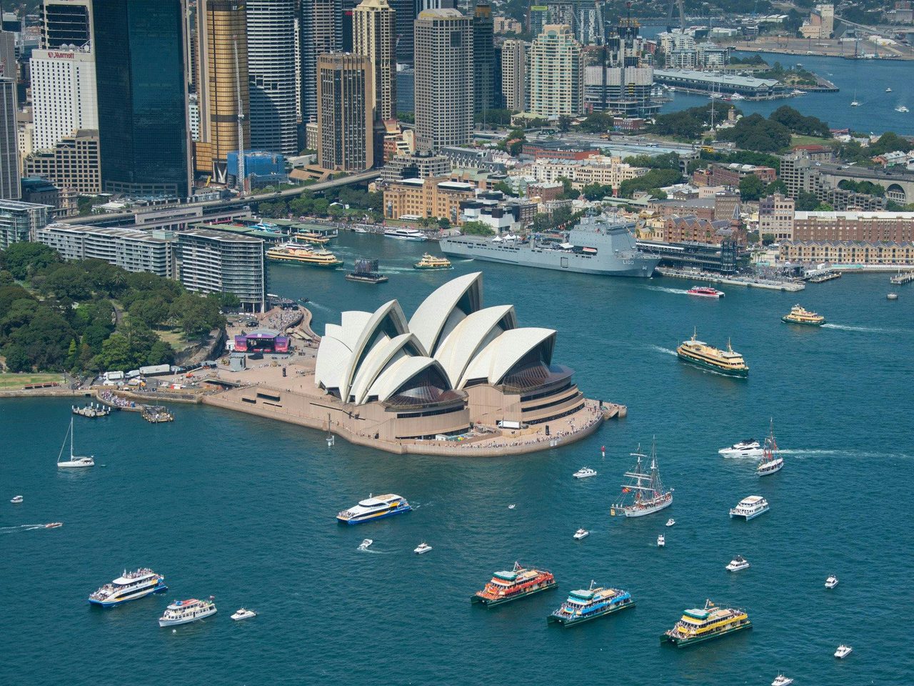 Ferrython Race on Sydney Harbour on Australia Day