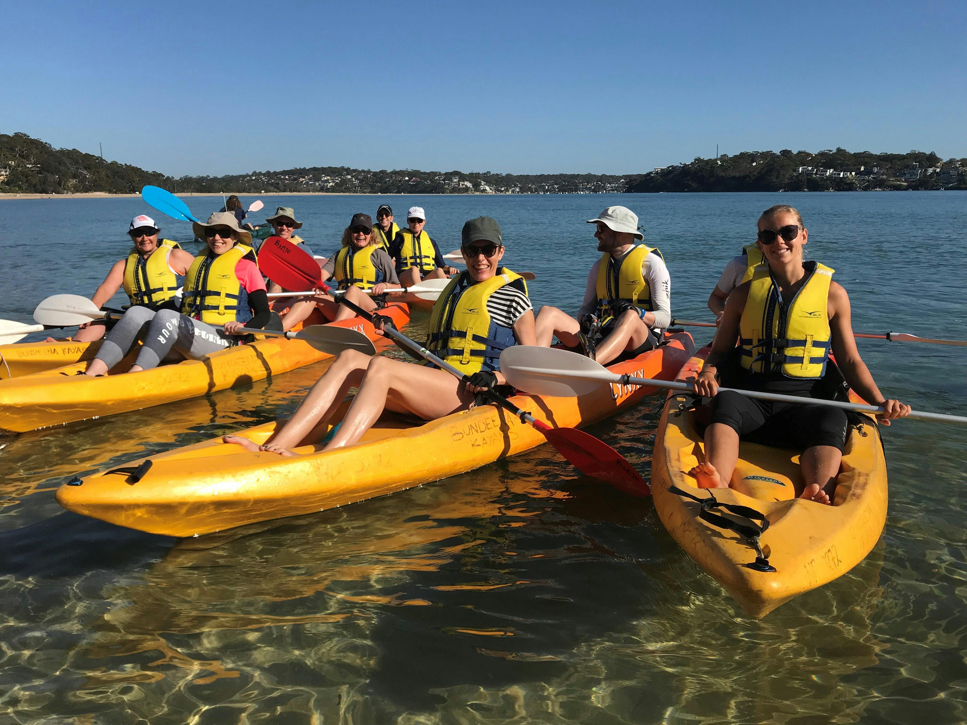 Enjoying a kayak tour at Bundeena