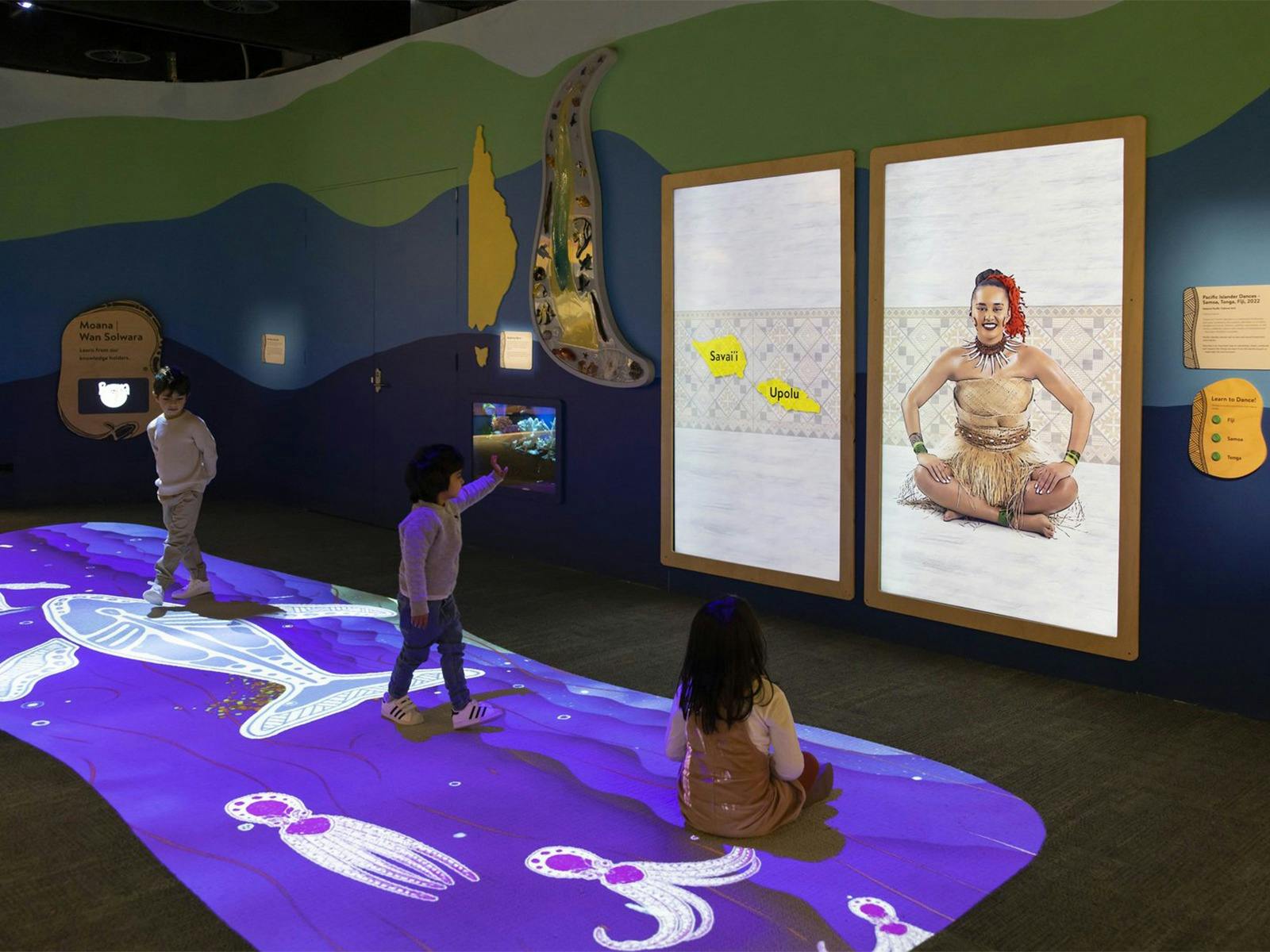 Burra, a learning and play space at the Australian Musuem. Free entry.