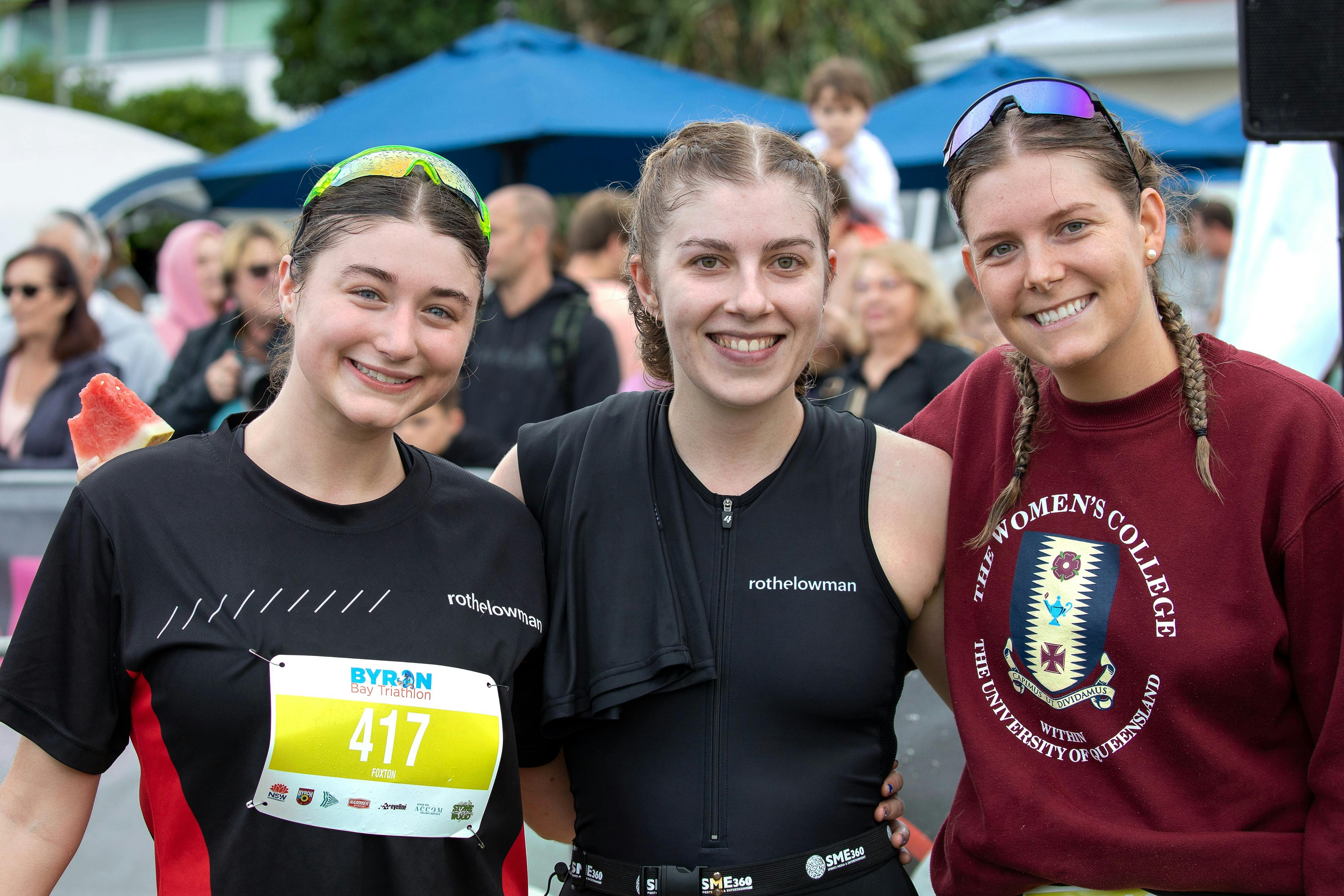 Team at the finish line