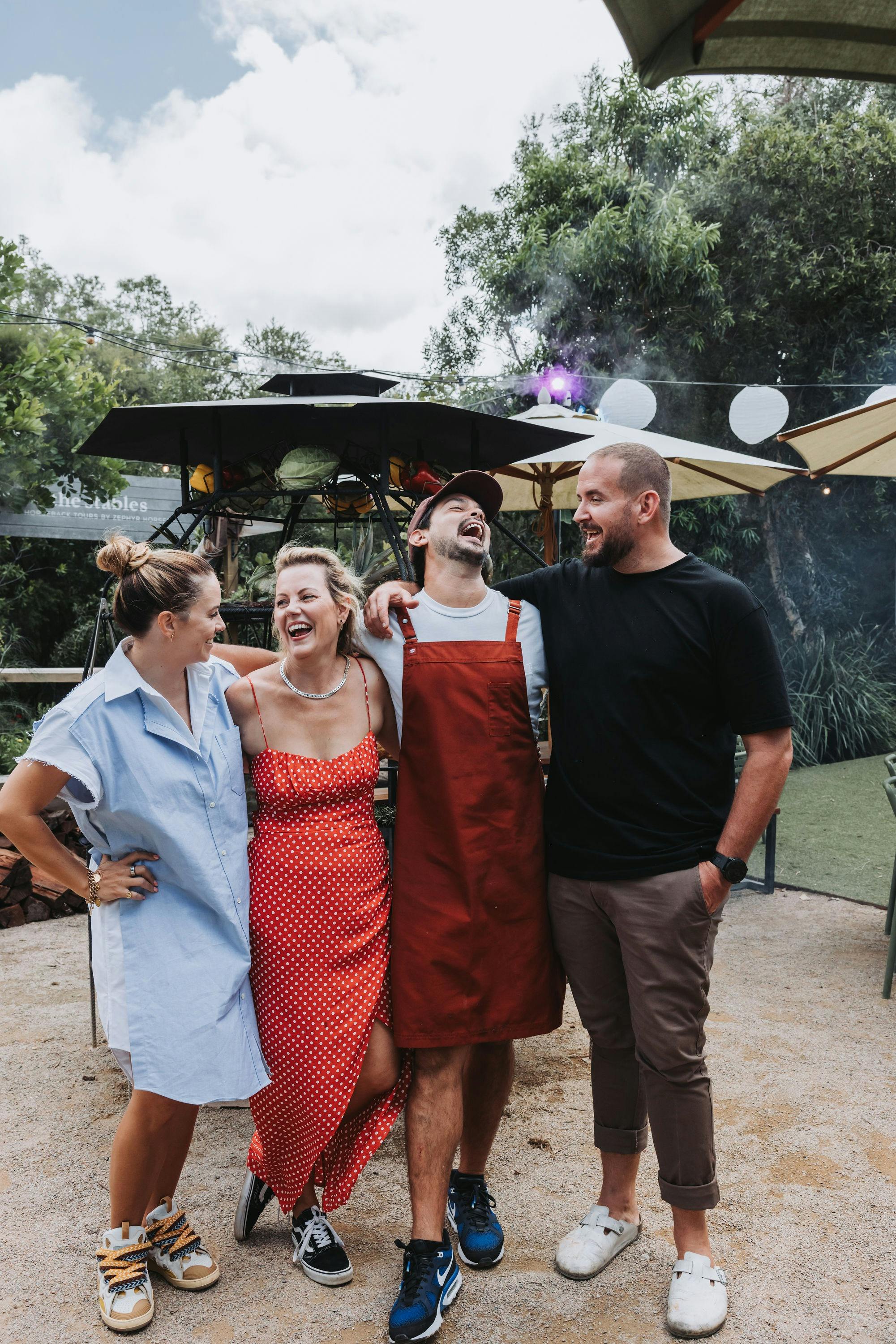 Alex Taylor, Abbie Gibson, Louis Tikaram and Jedd Rifai