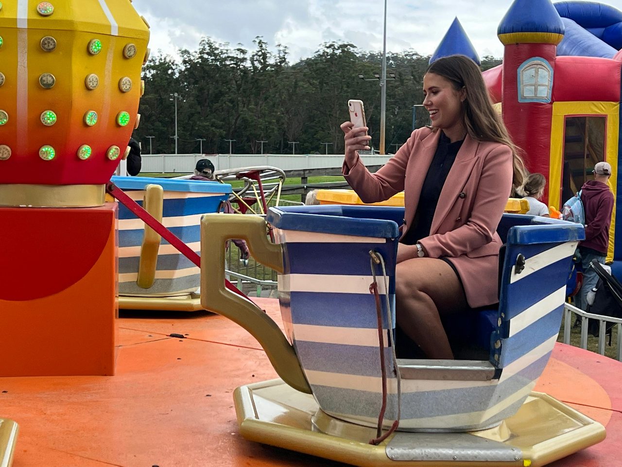 Enjoy the amusement rides