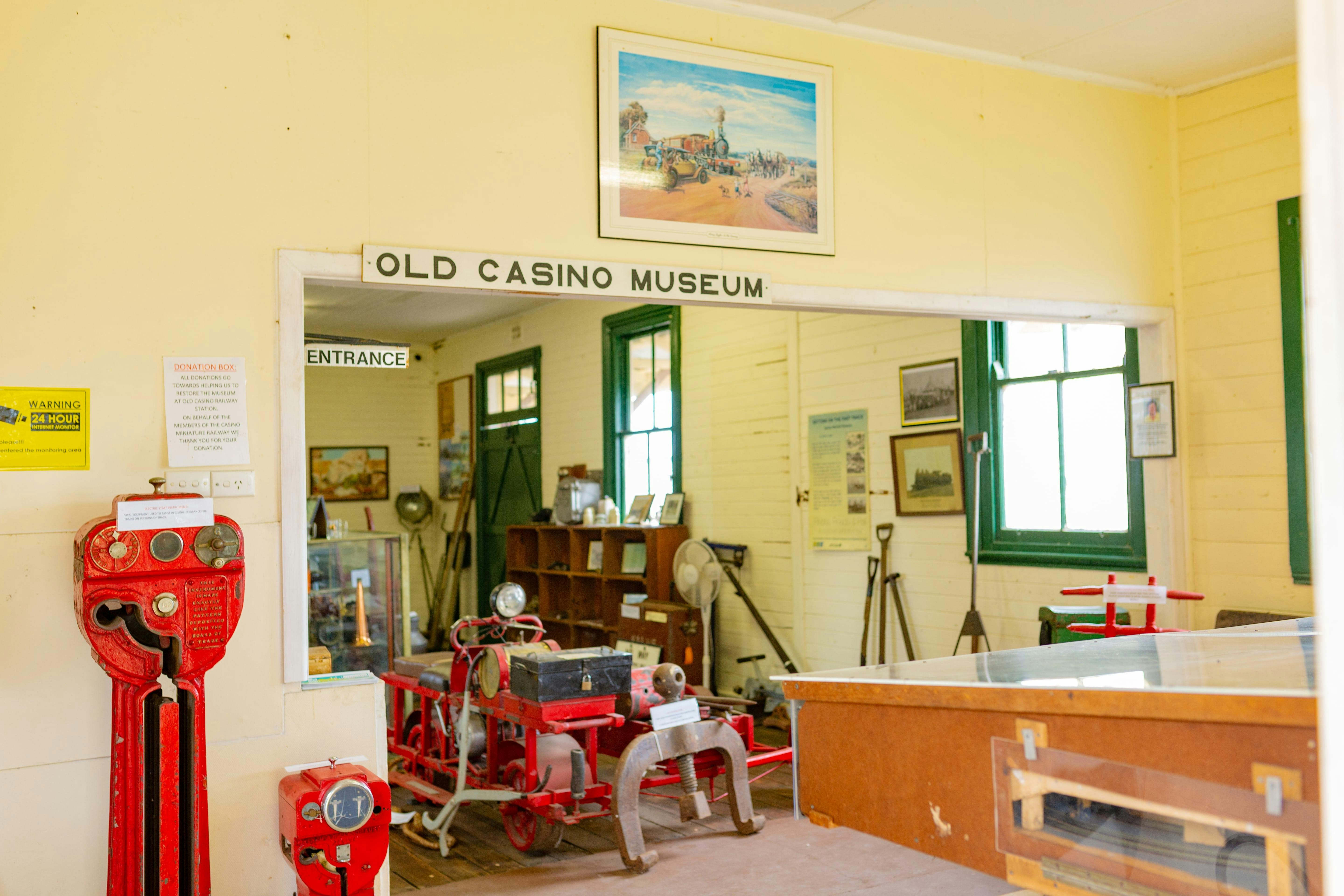Items in the railway museum