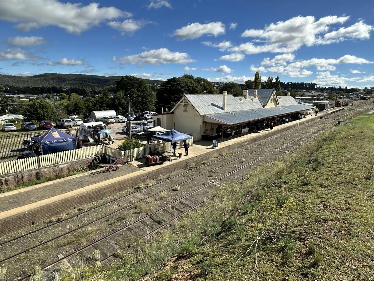 Cooma Historic Railway Markets Aerial