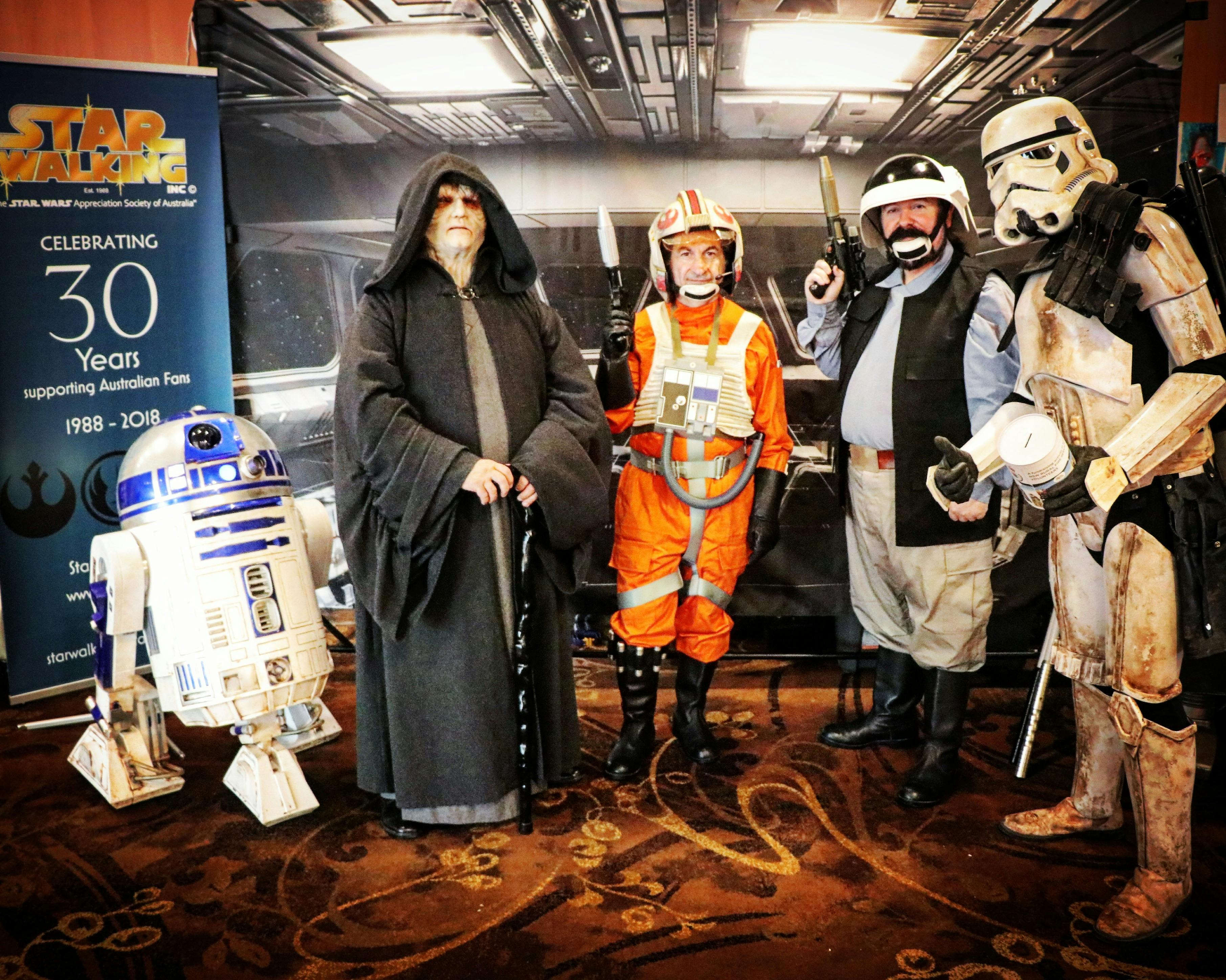 People dressed up as Star Wars characters