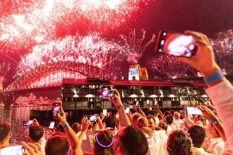 Celebration at the End of the Wharf - New Years Eve