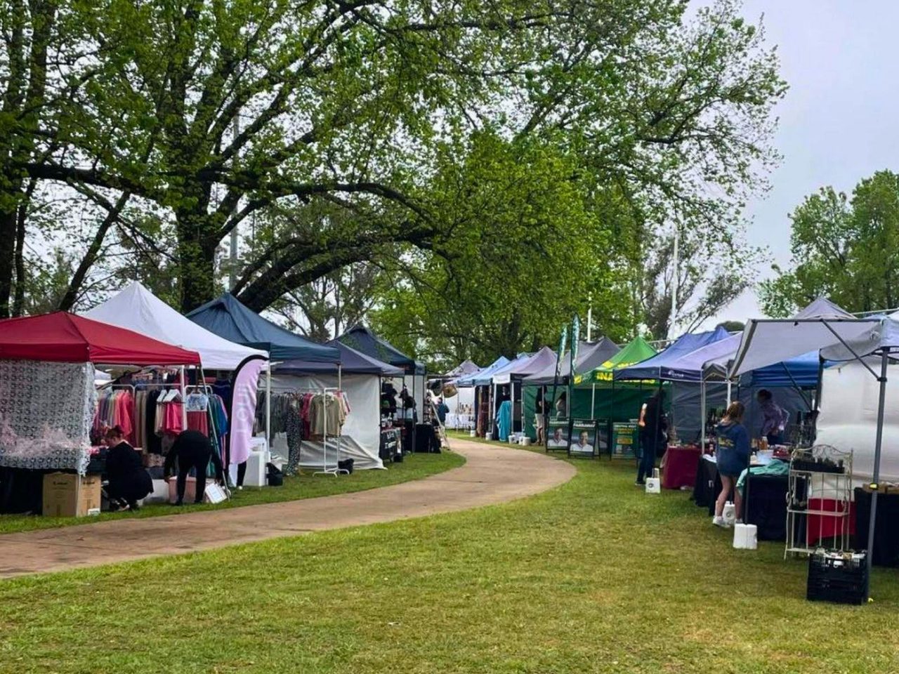market stalls