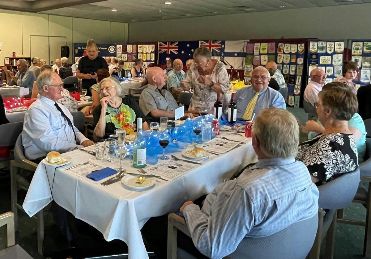 Guests at dinner