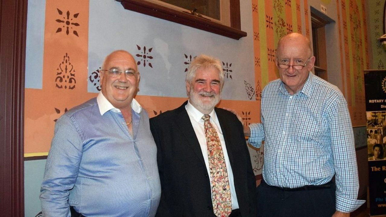 John Law, Jeffrey Brownrigg and Tim Fischer AC at the 2016 Federation Dinner