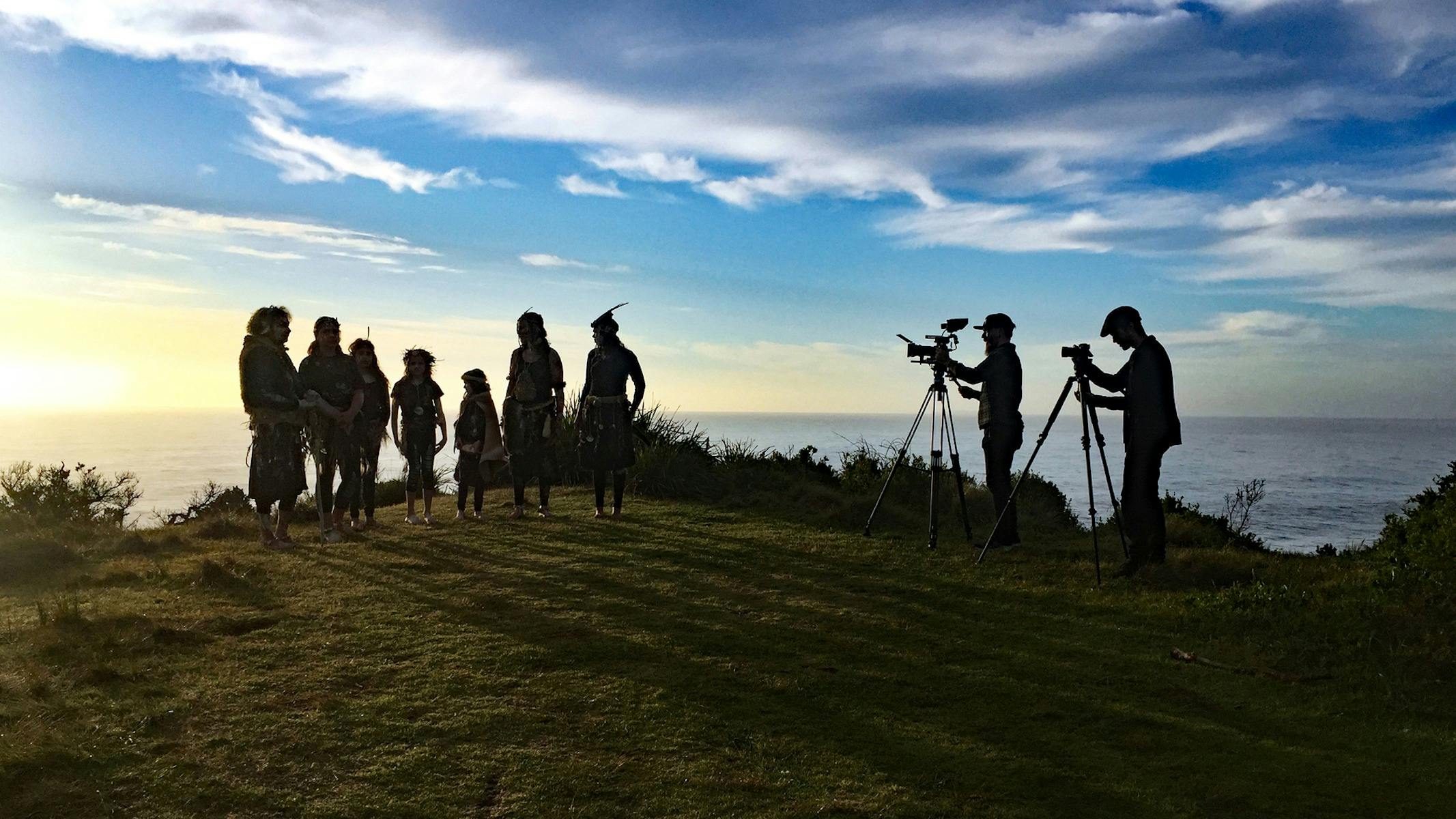 Filming Yuwinj Dhari-Bulwal, South Coast NSW