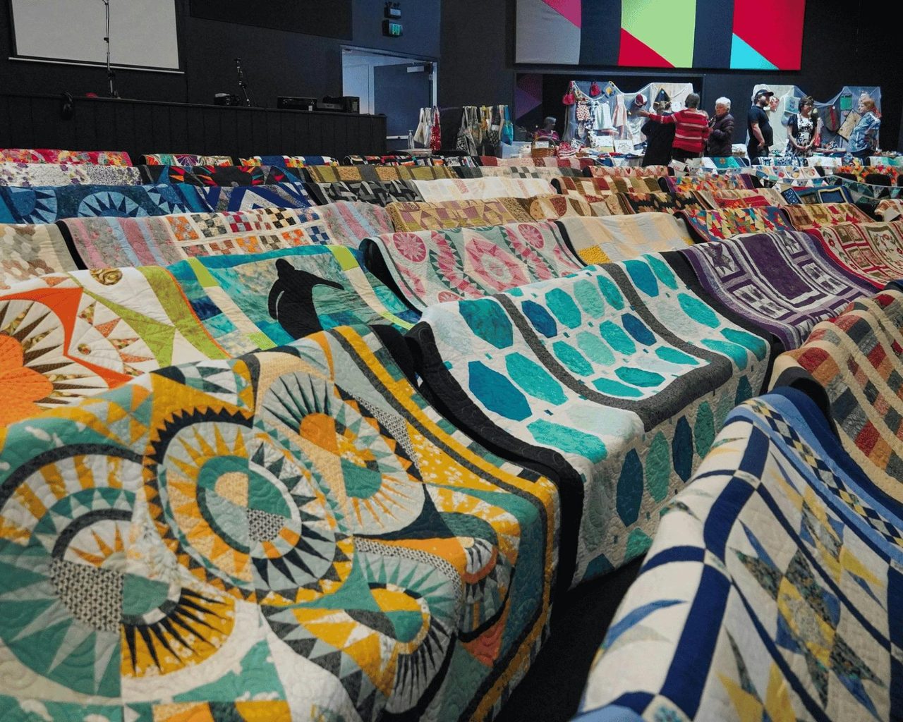Display of Quilts