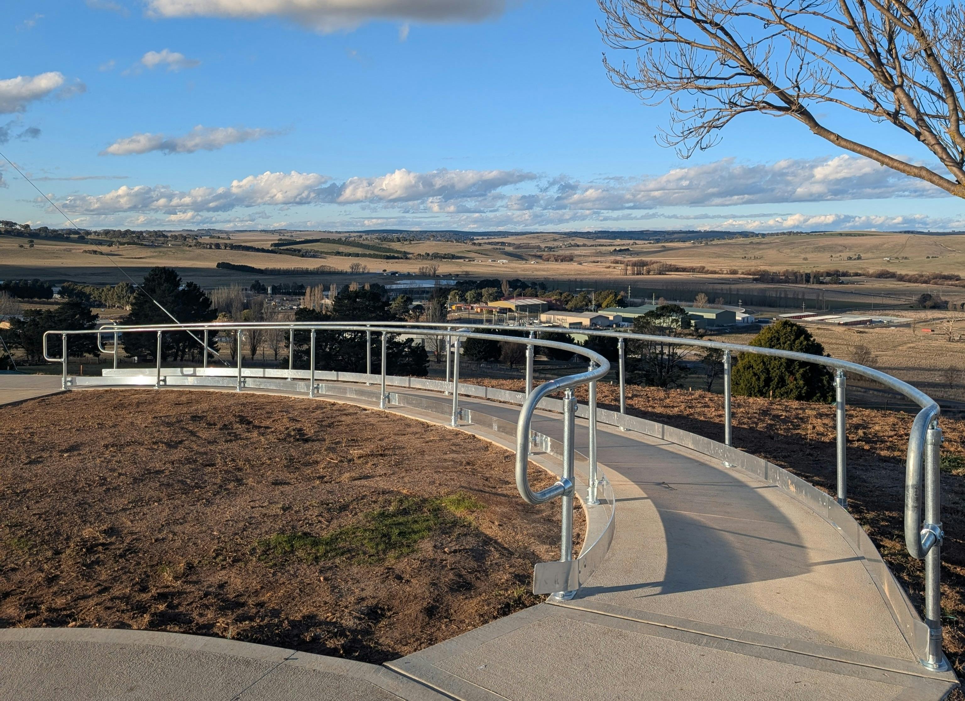 ramp to top of hill