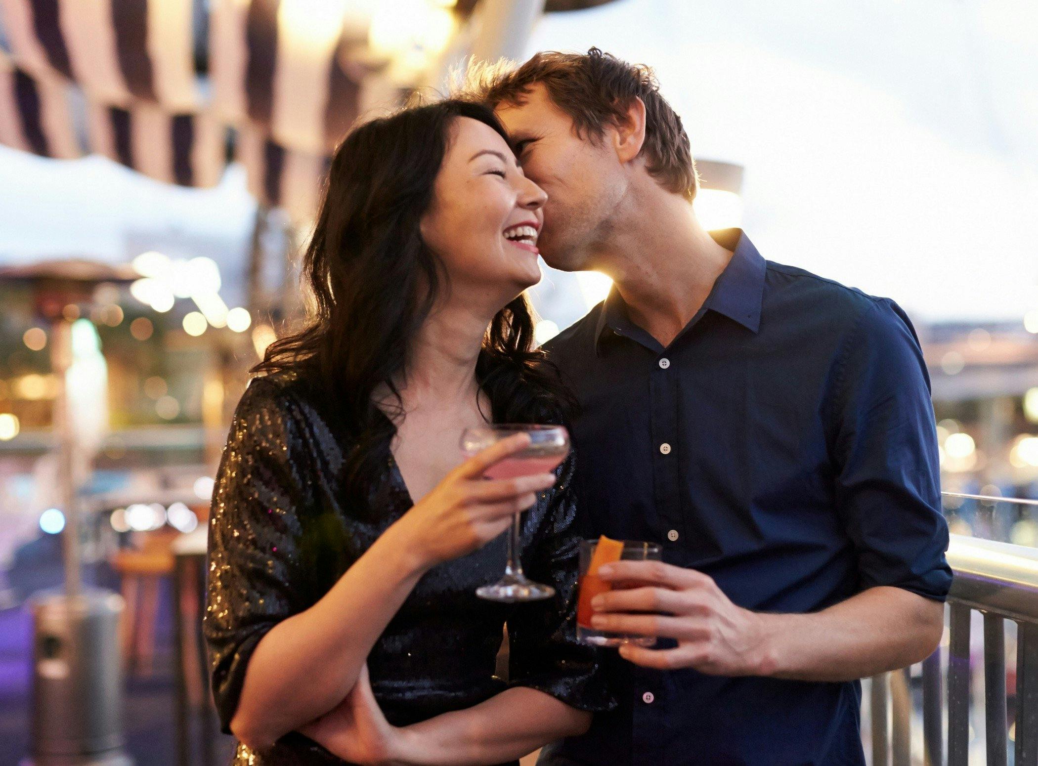 Enjoying Cockle Bay Wharf sunsets