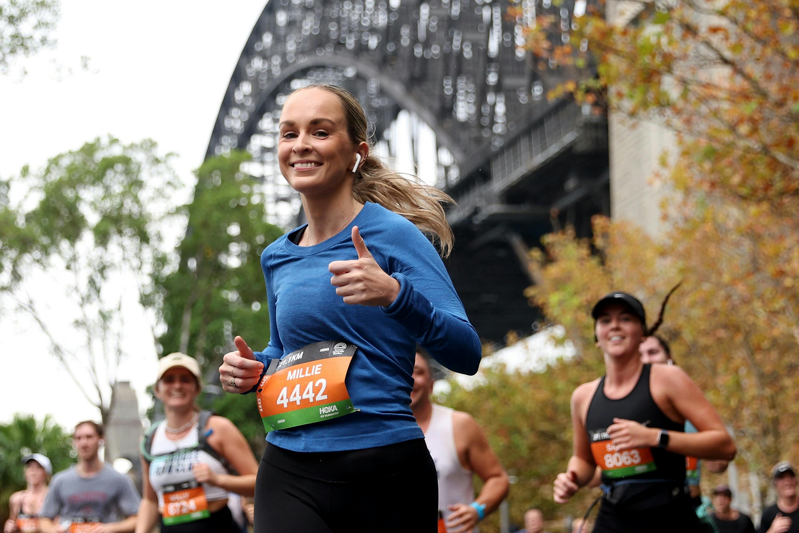 Girl Running Half Marathon