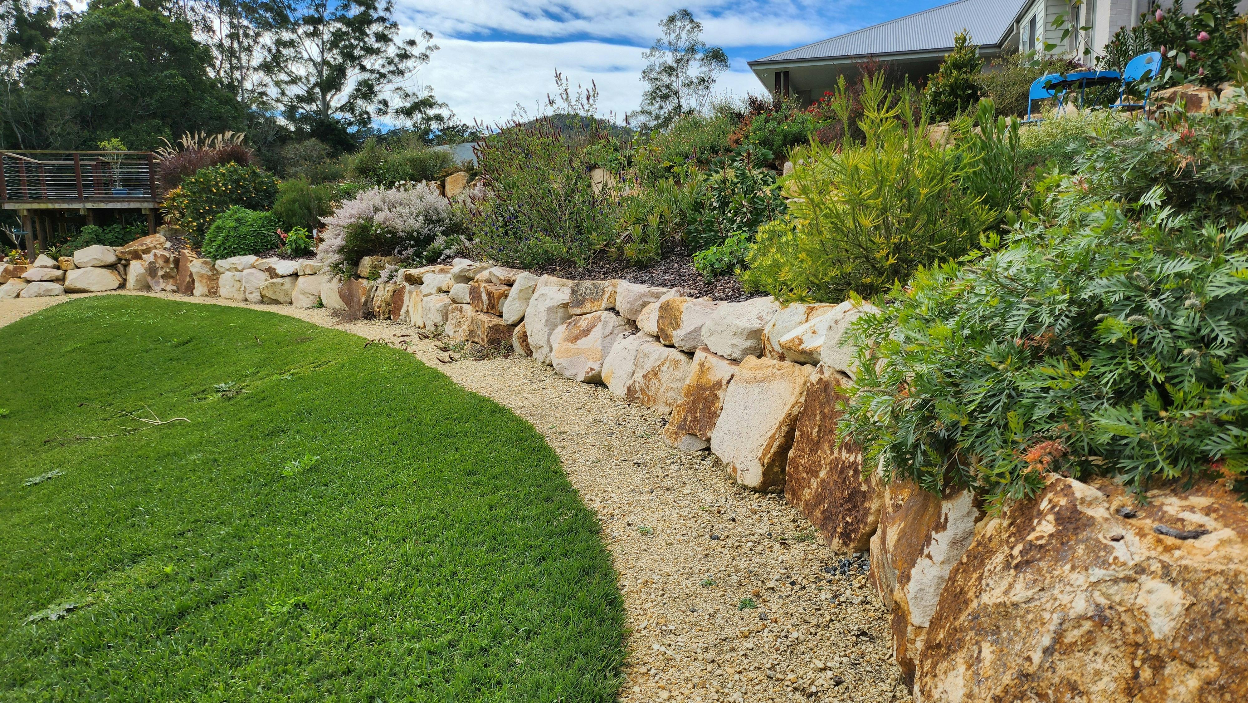 sweeping native gardens