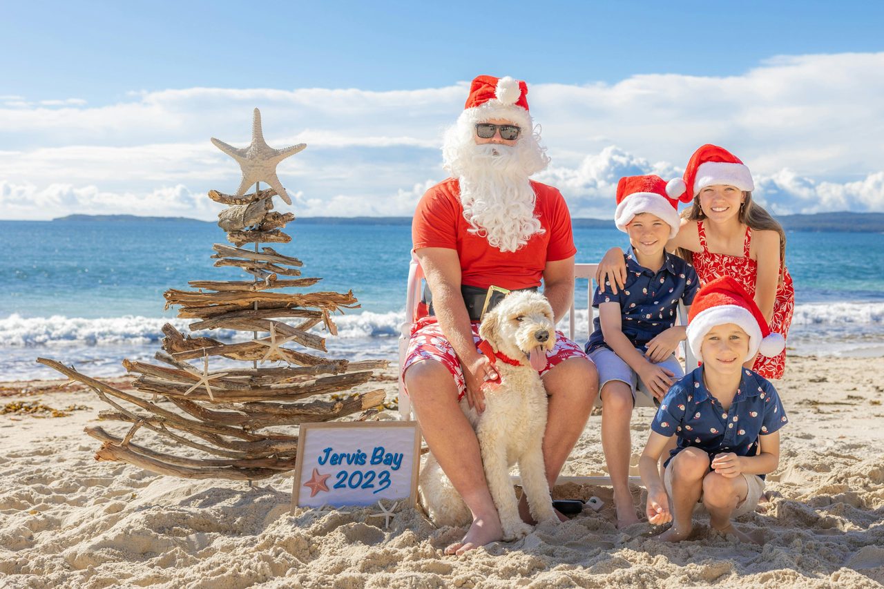 Jervis Bay Beach Santa