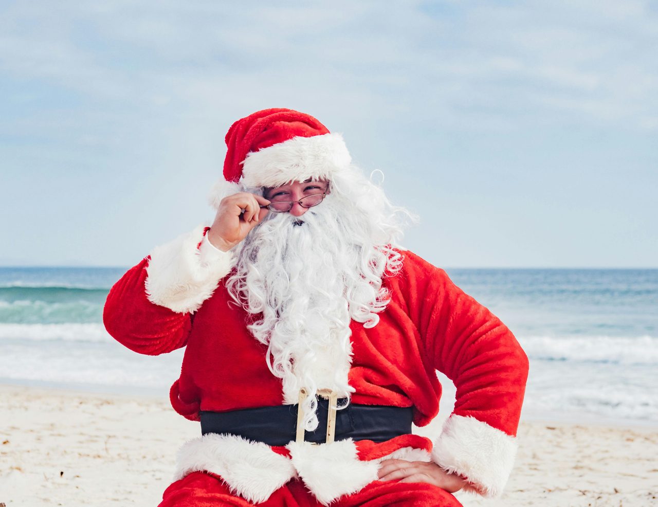 Jervis Bay Beach Santa