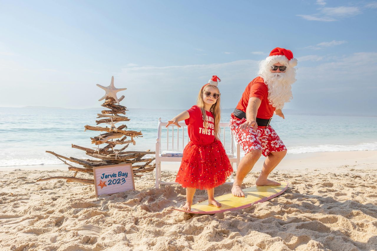 Jervis Bay Beach Santa