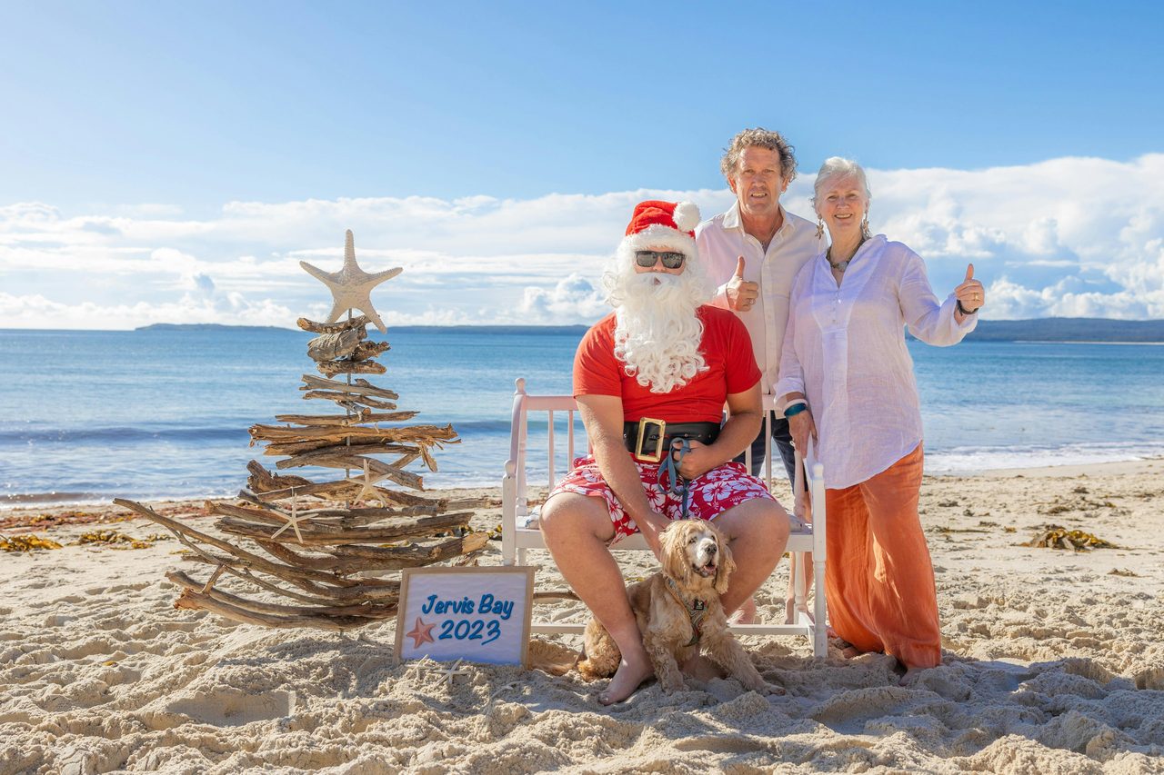 Jervis Bay Beach Santa