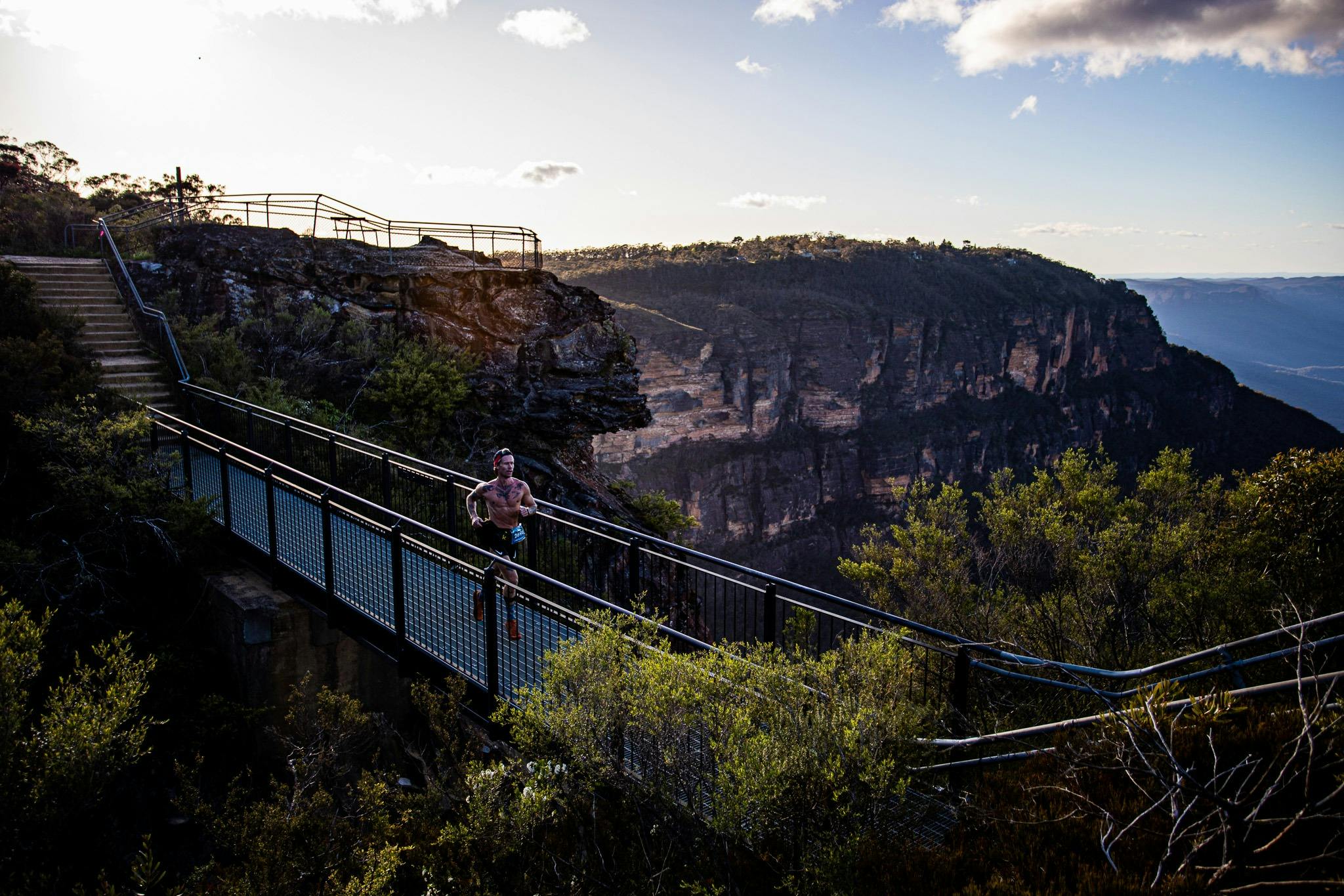 Runners in the Blue Mountains