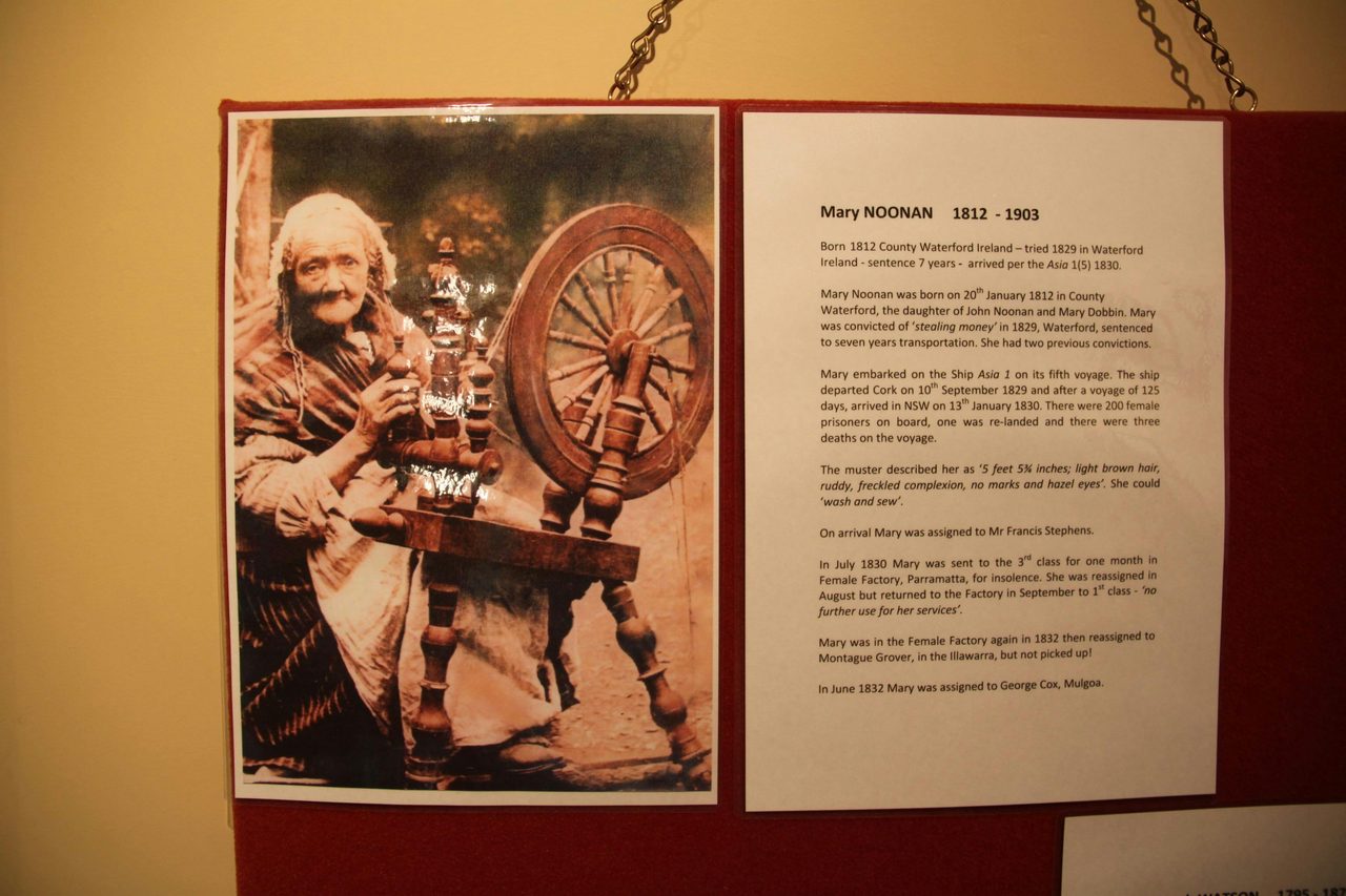 Researched history on display