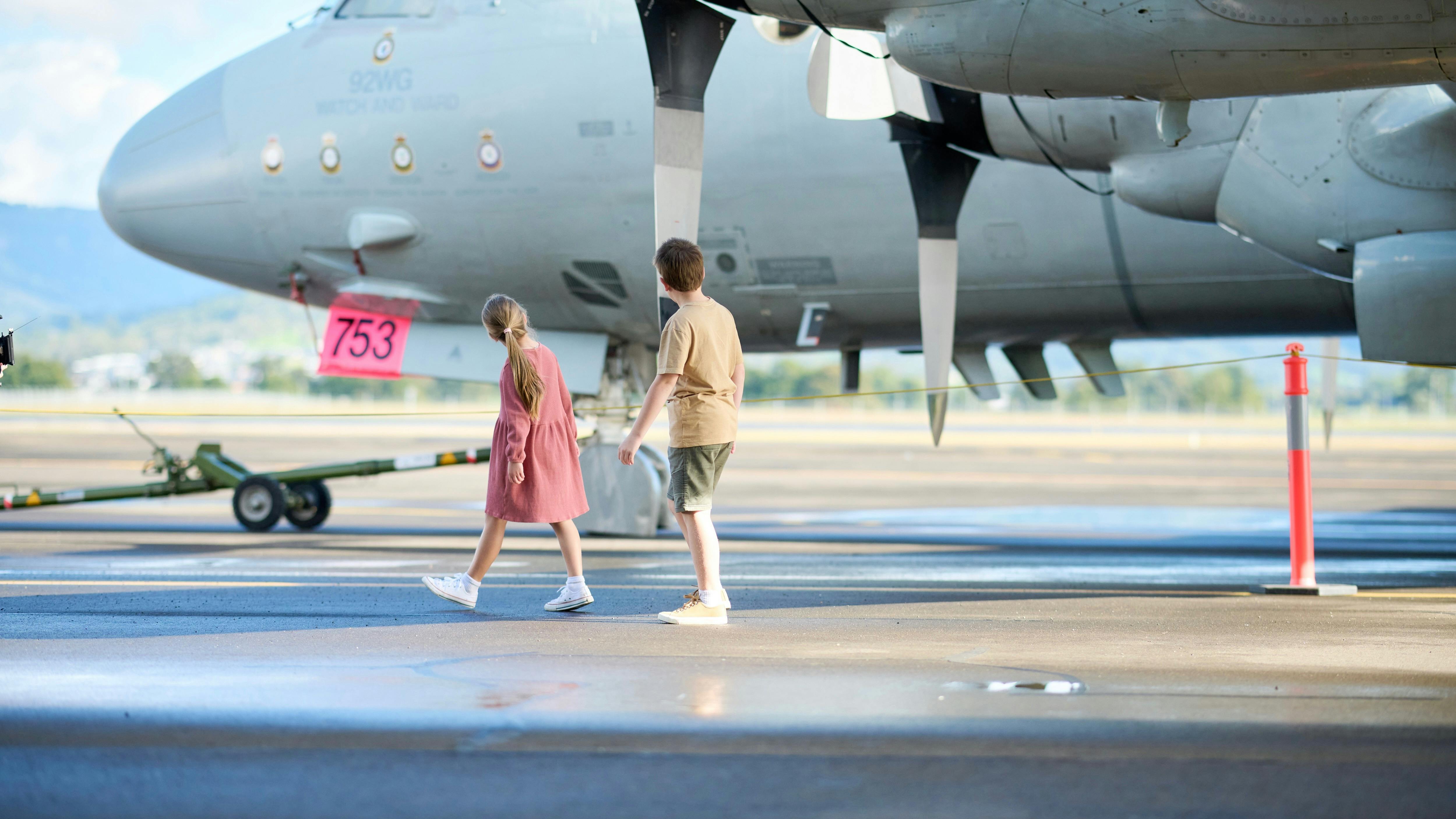 See aircraft close up