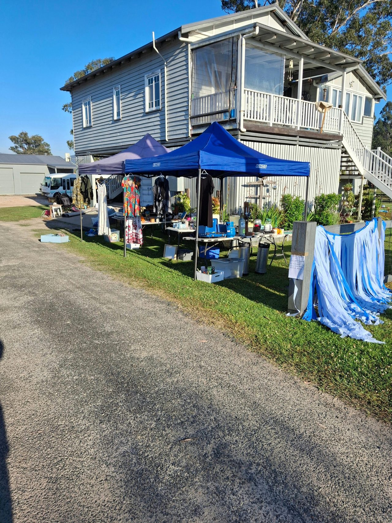 Giant Garage Sale Setup