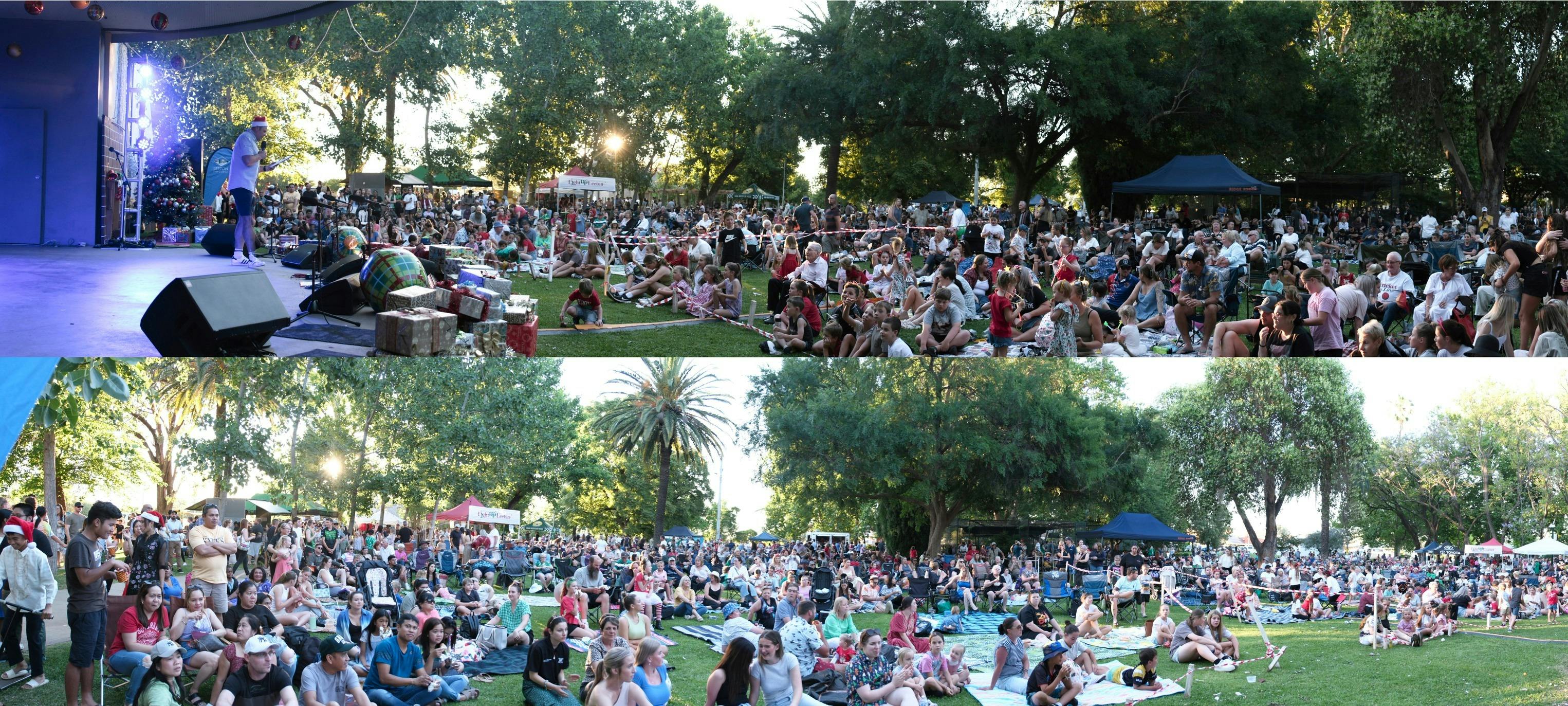 Crowd in Mountford Park