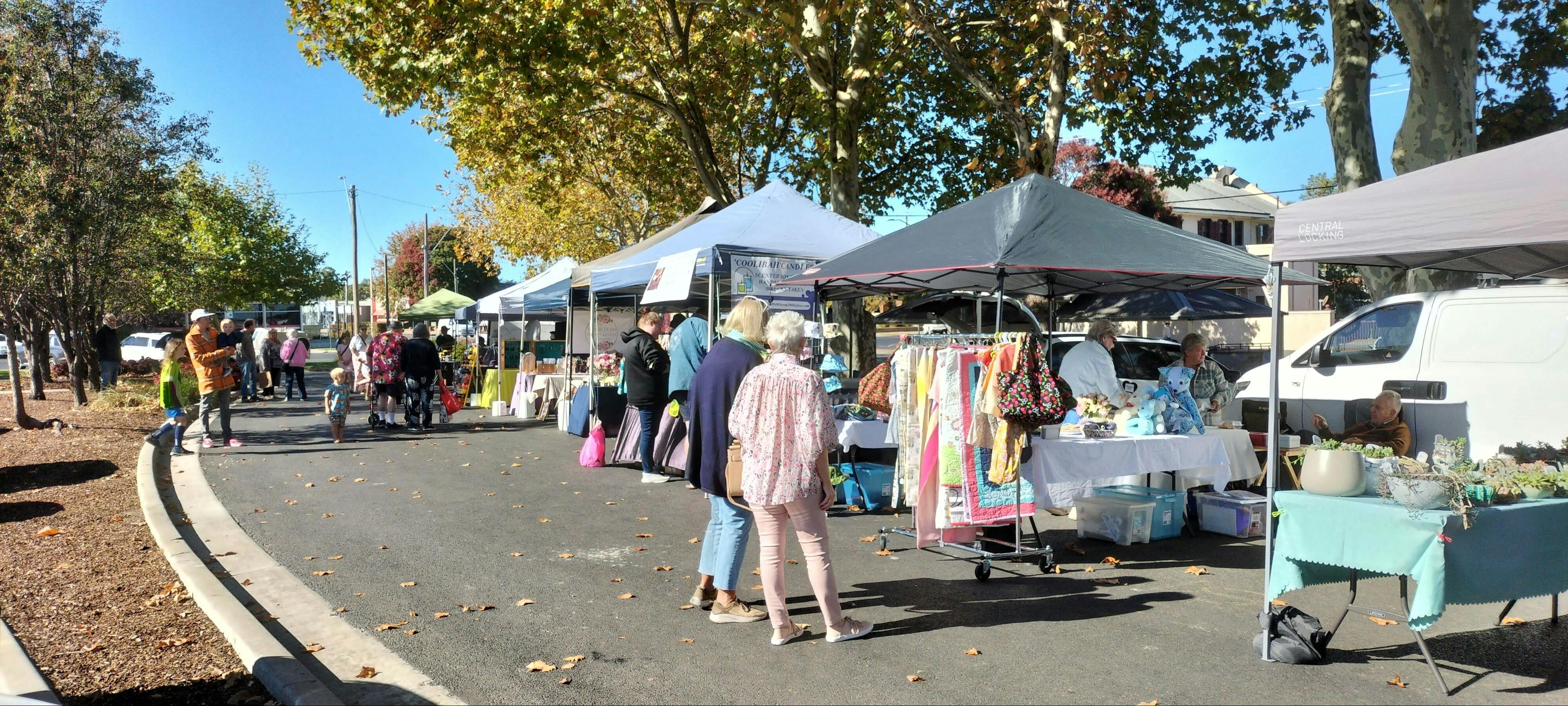 Image of gazebos under large trees