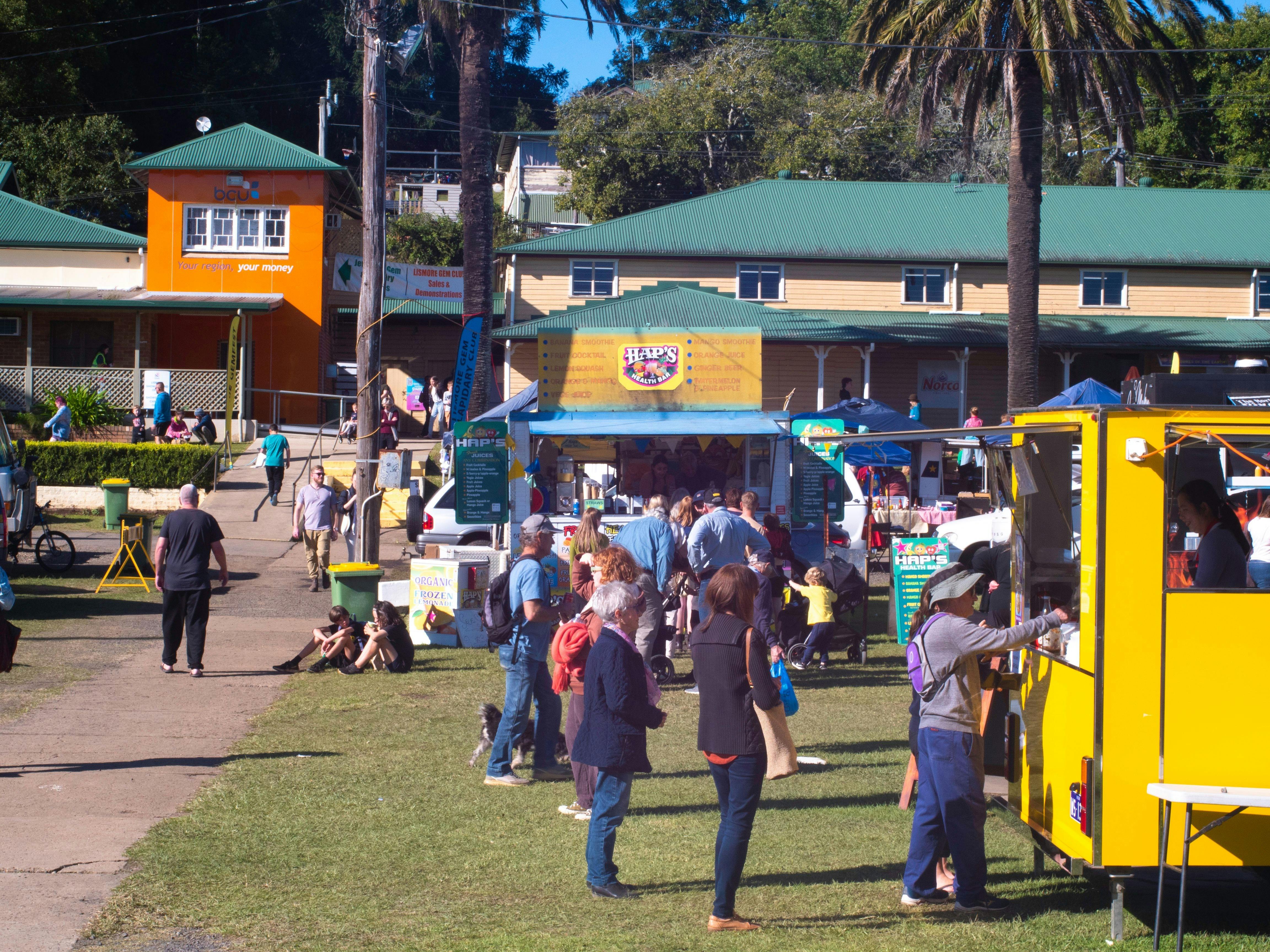 Crowds enjoying the Lismore Gemfest