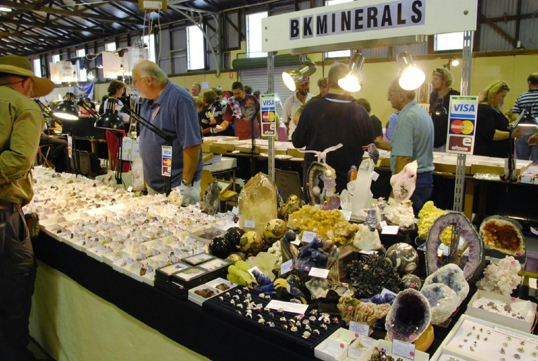 Gemfest stall and stallholder