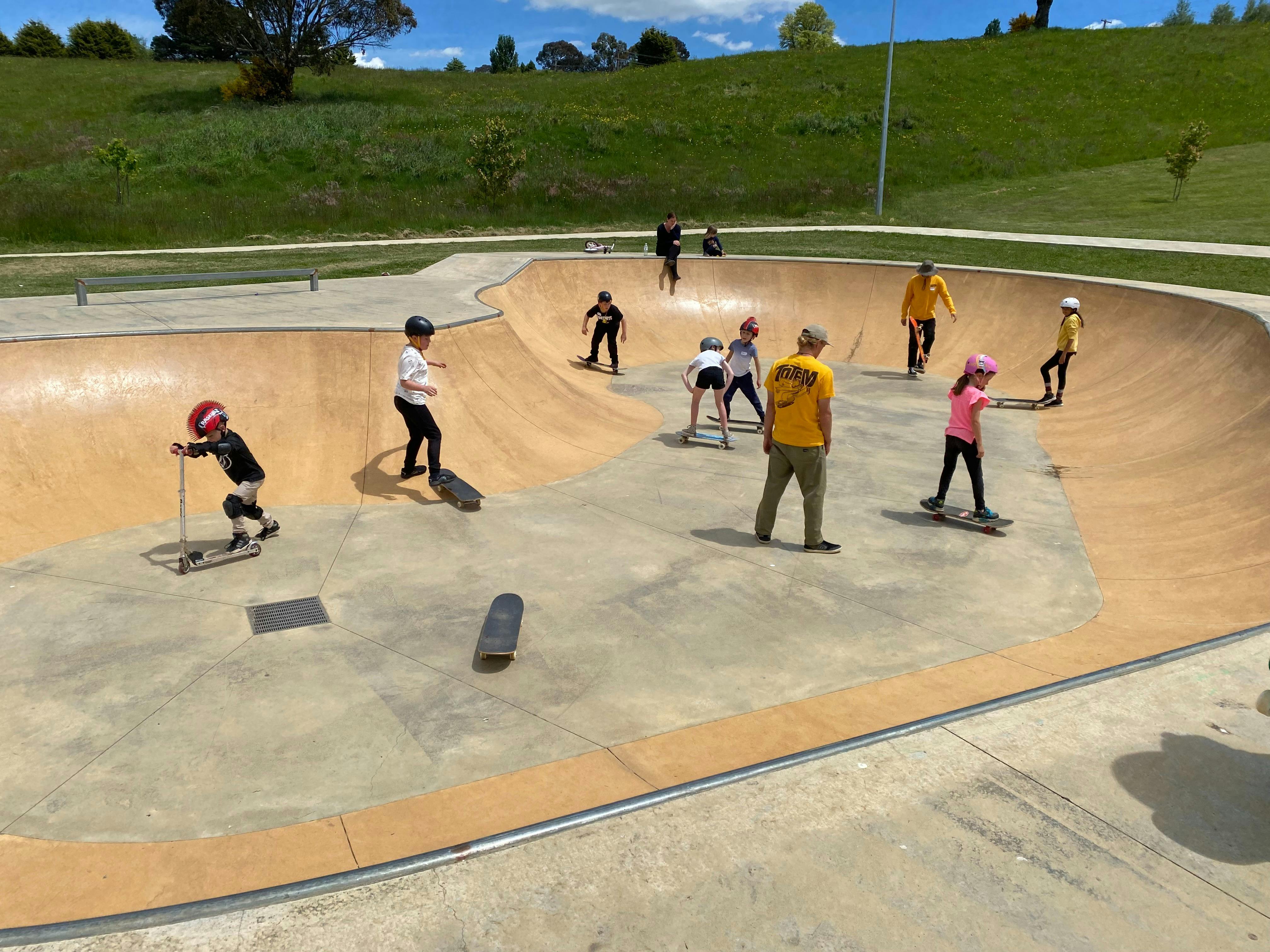 Practicing their skills