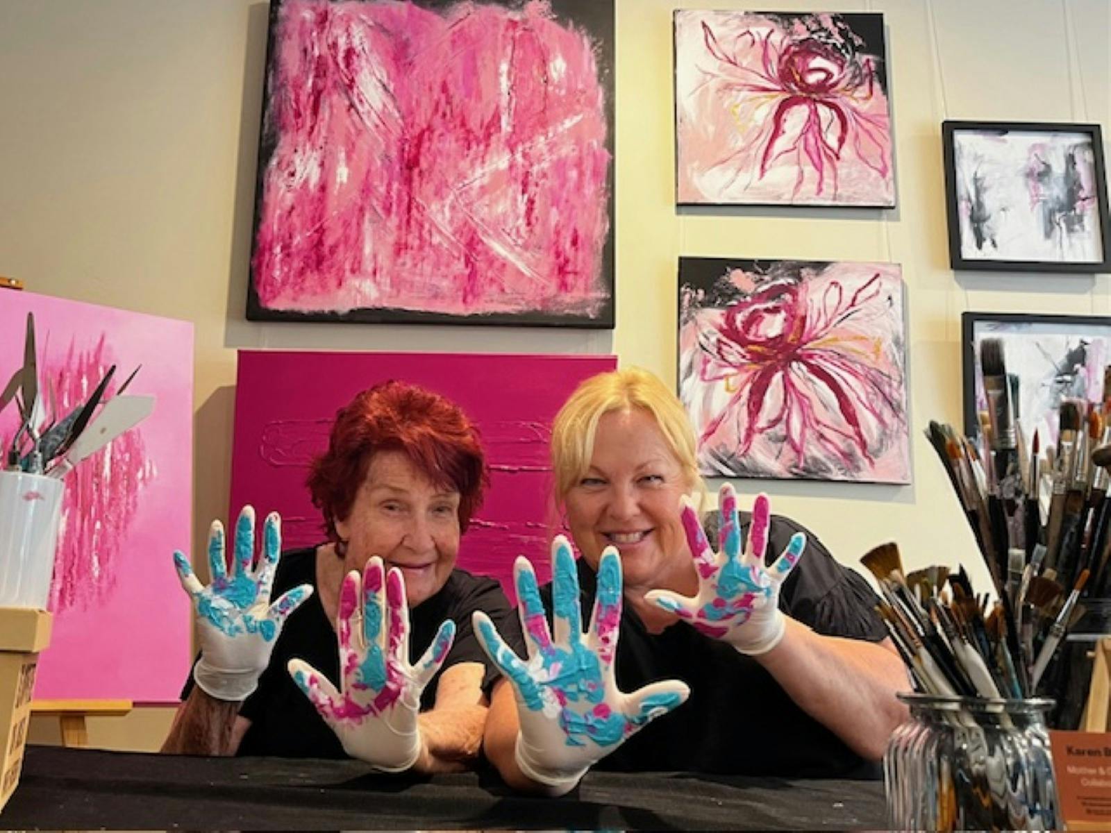 Mother and daughter creatives, Barbara and Karen