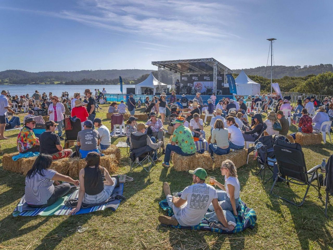 A crowd gathers for Australia's Biggest Oyster