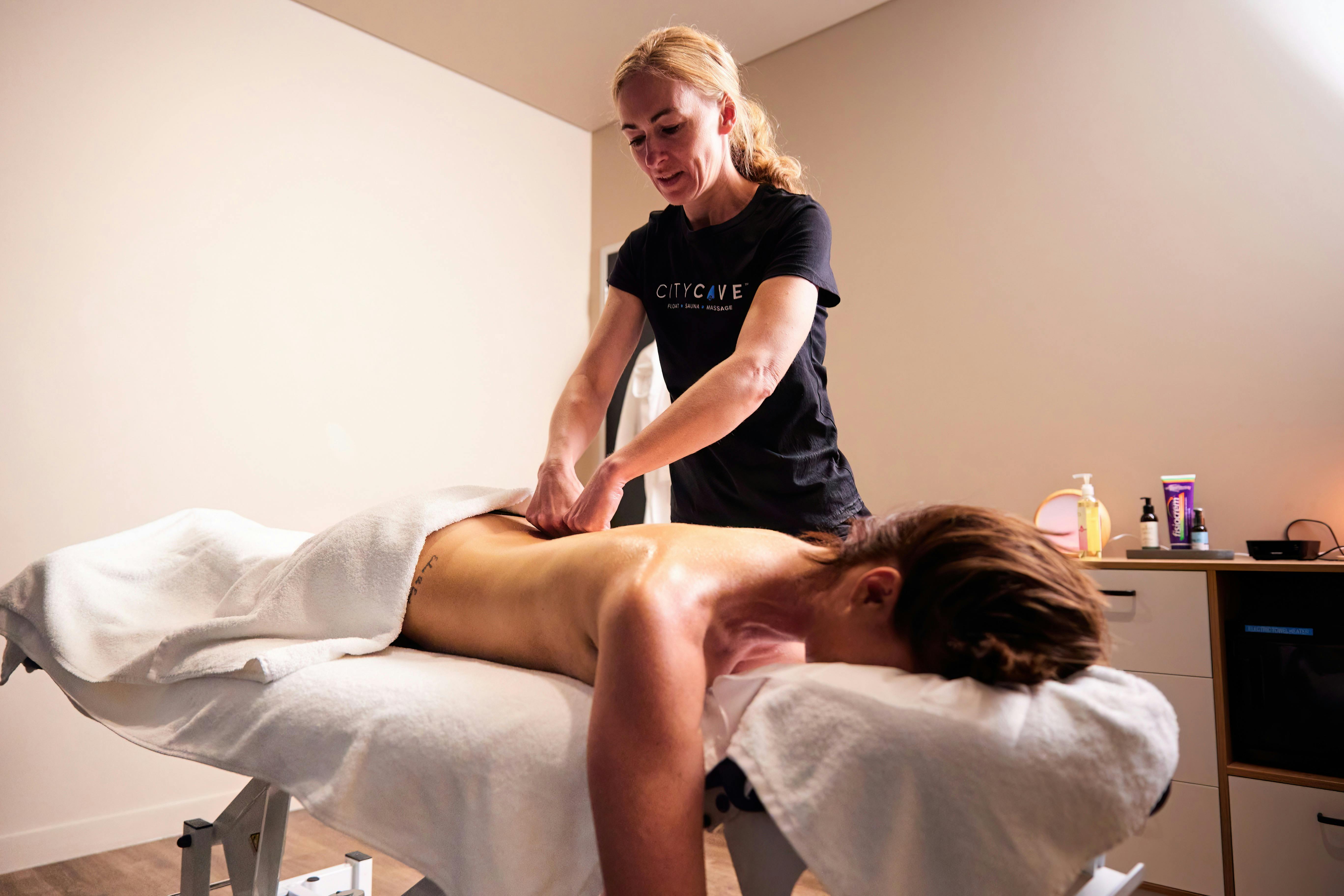 Private massage rooms with fully adjustable massage beds. Singles and couples massages accommodated