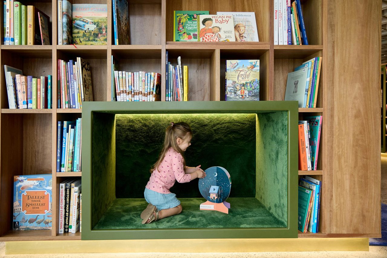 Child in the Children's Art Library