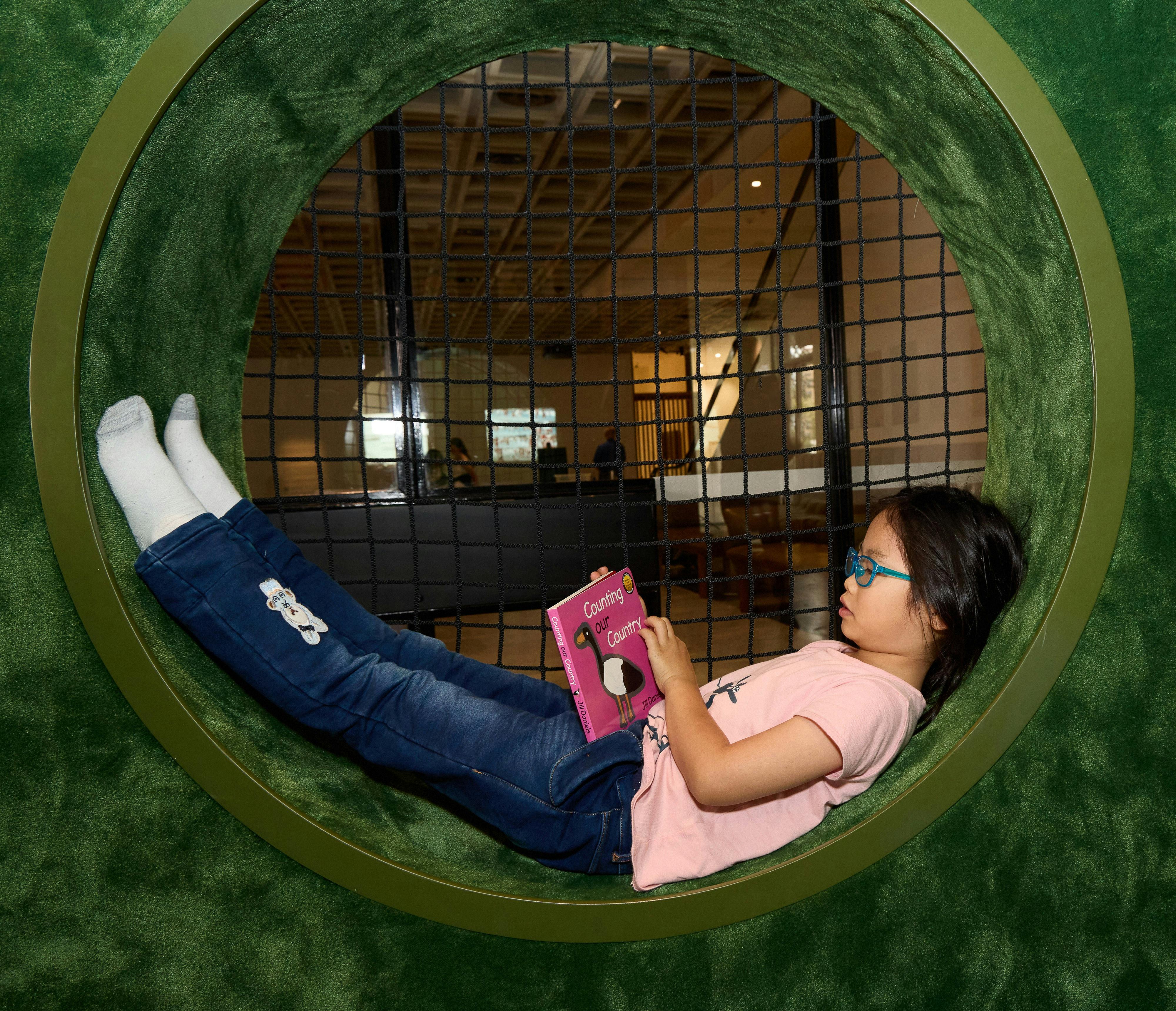 Child in the Children's Art Library