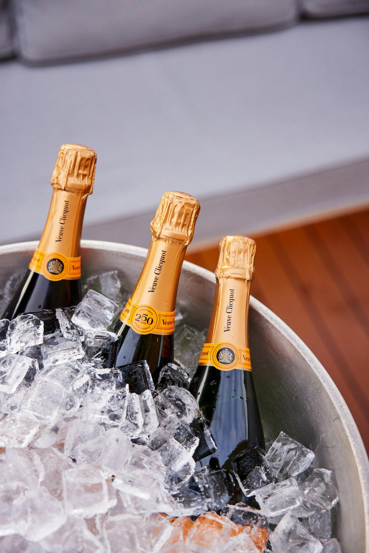 Bucket of chilled premium Champagne