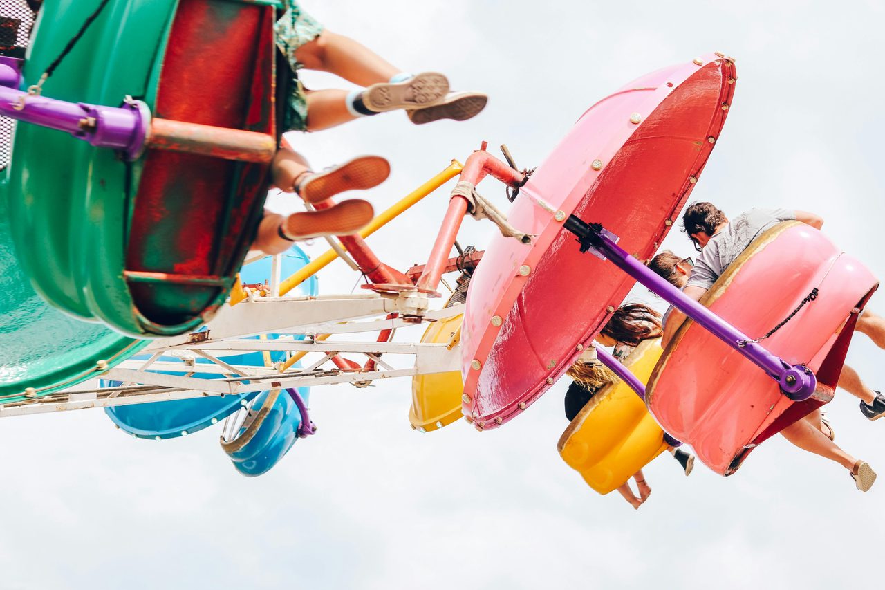 Carnival rides at Old Bar Beach Festival