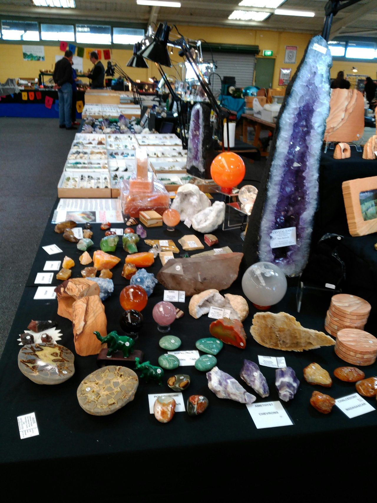 crystals, amethyst, polished stone