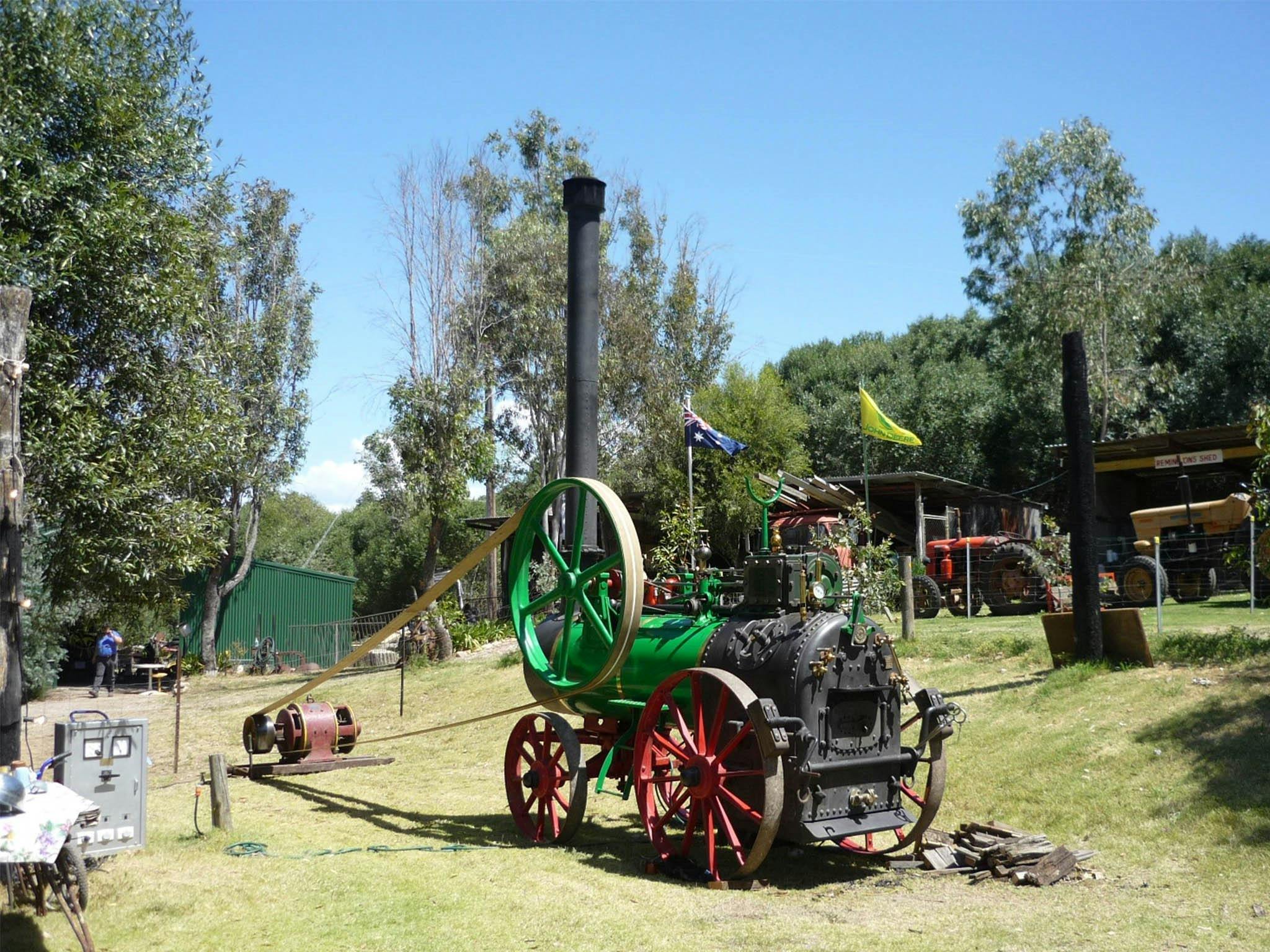 A steam engine at the Campbelltown Steam and Machinery Museum
