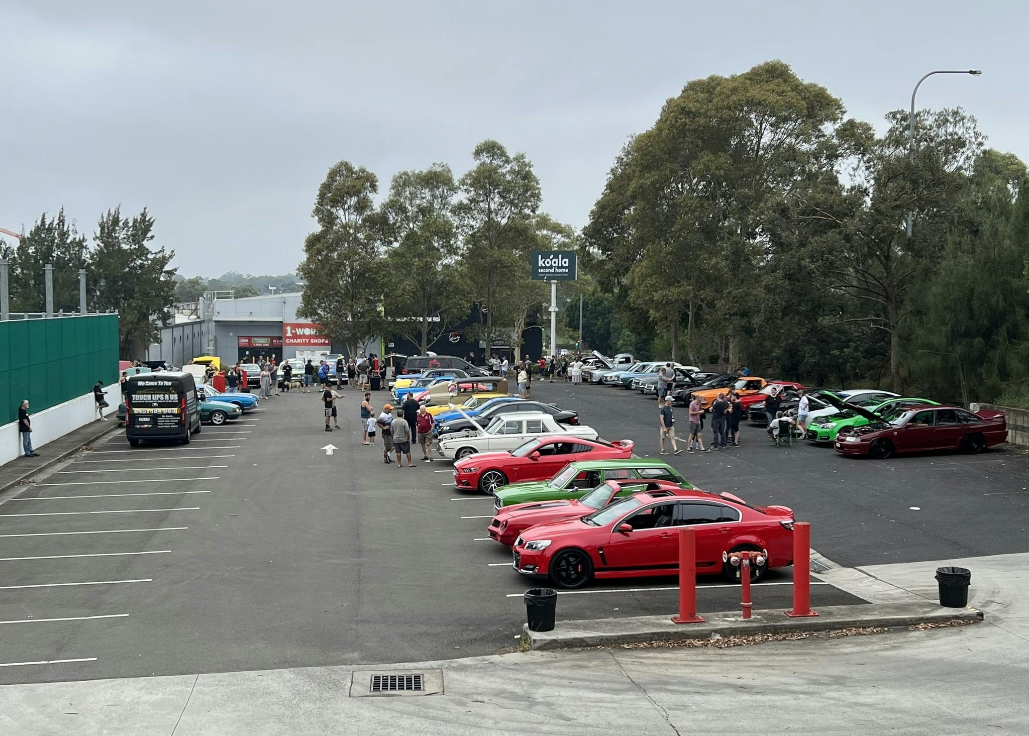 Semi Aerial of the Cars and Location