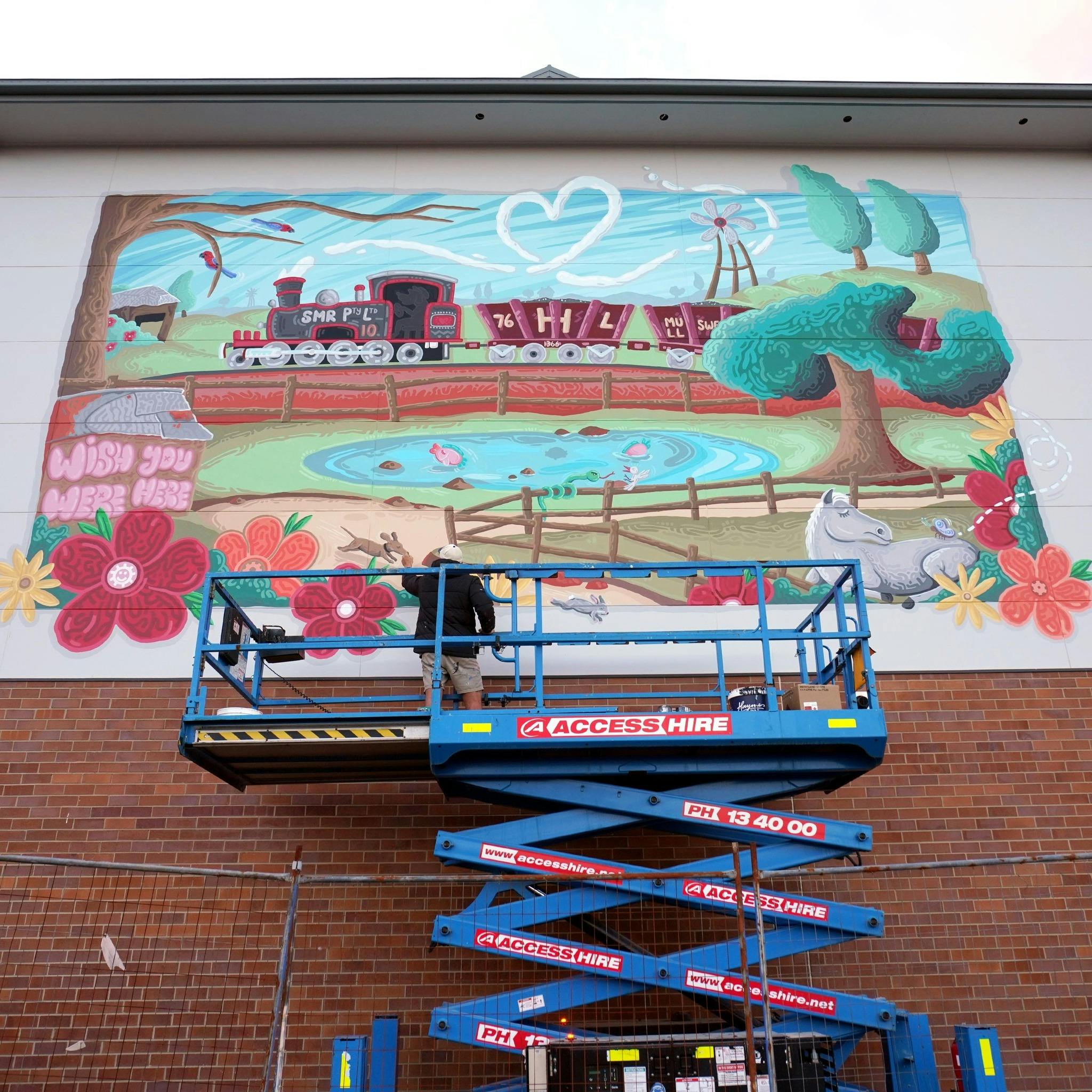 'Wish You Were Here' Mural