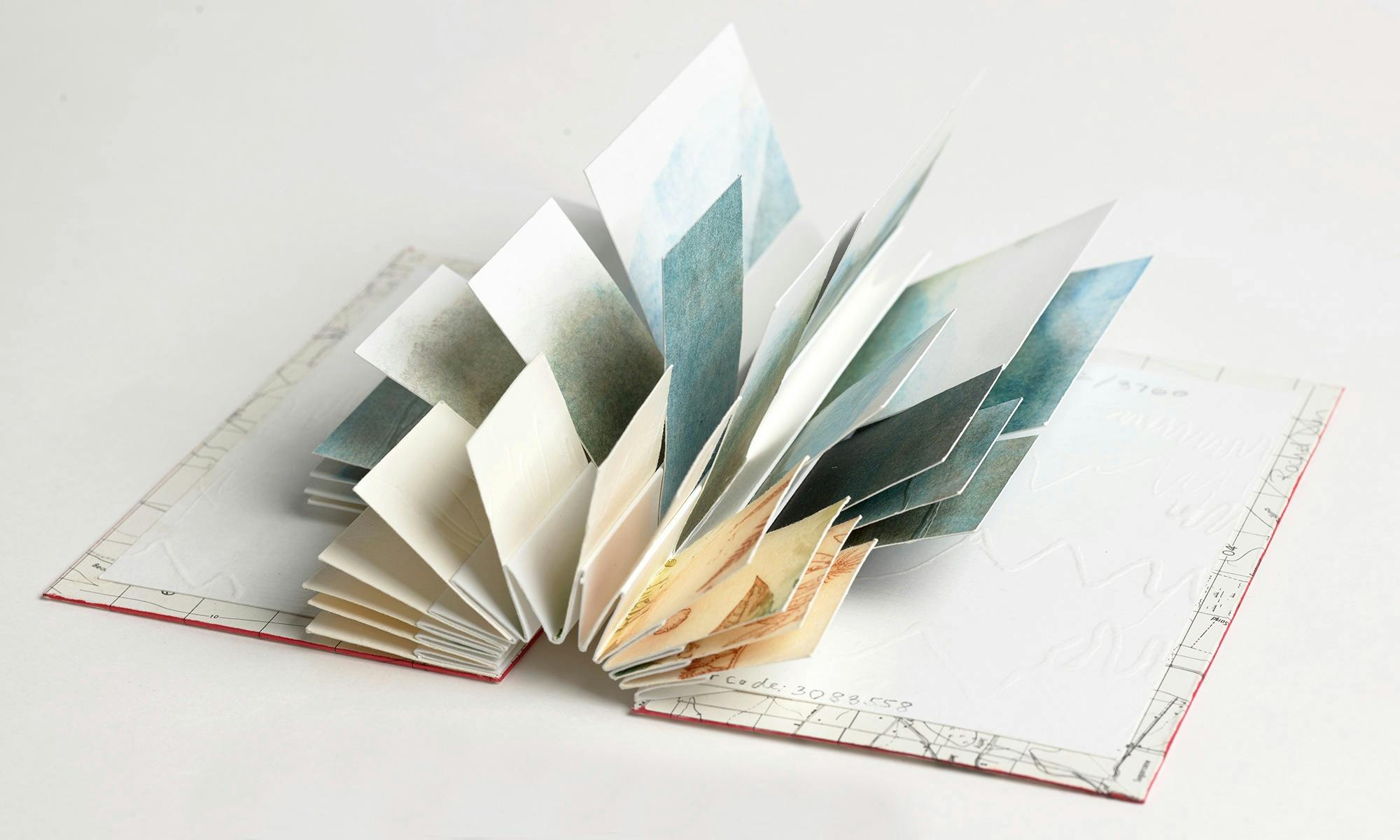Book open with pages unfurled