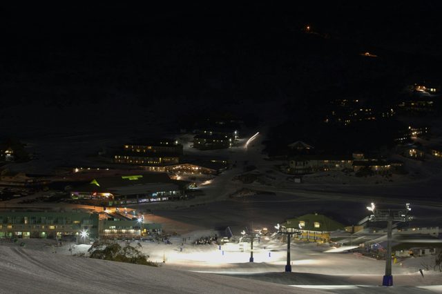 Night Skiing and Snowboarding