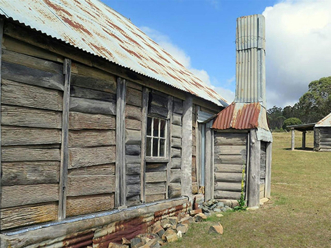 Southwell House timber slat exterior wall, Coolamine Homestead, Kosciuszko National Park. Photo: